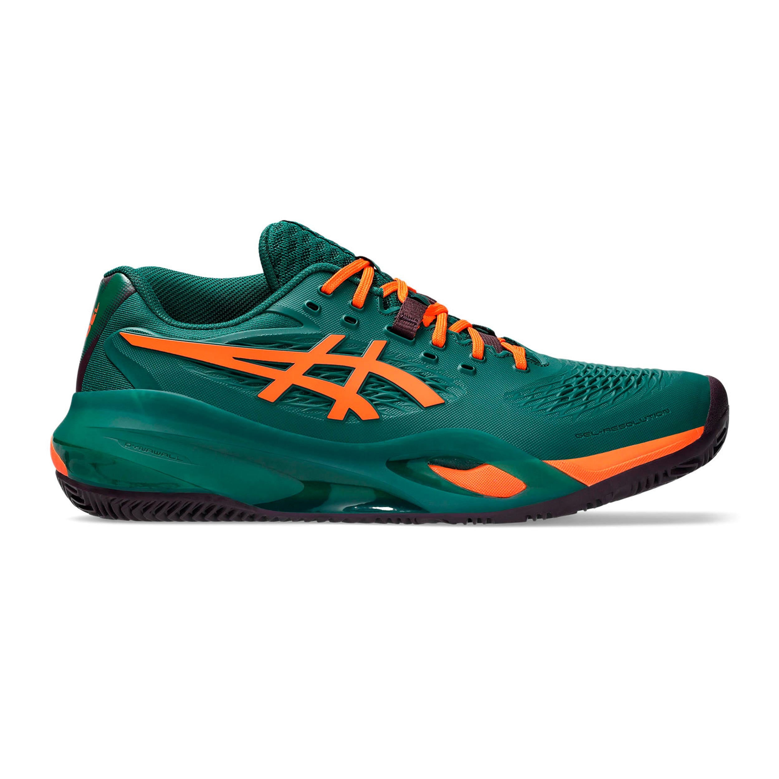ASICS Gel-Resolution X Padelsko Herrer - mørkegrøn, neonorange