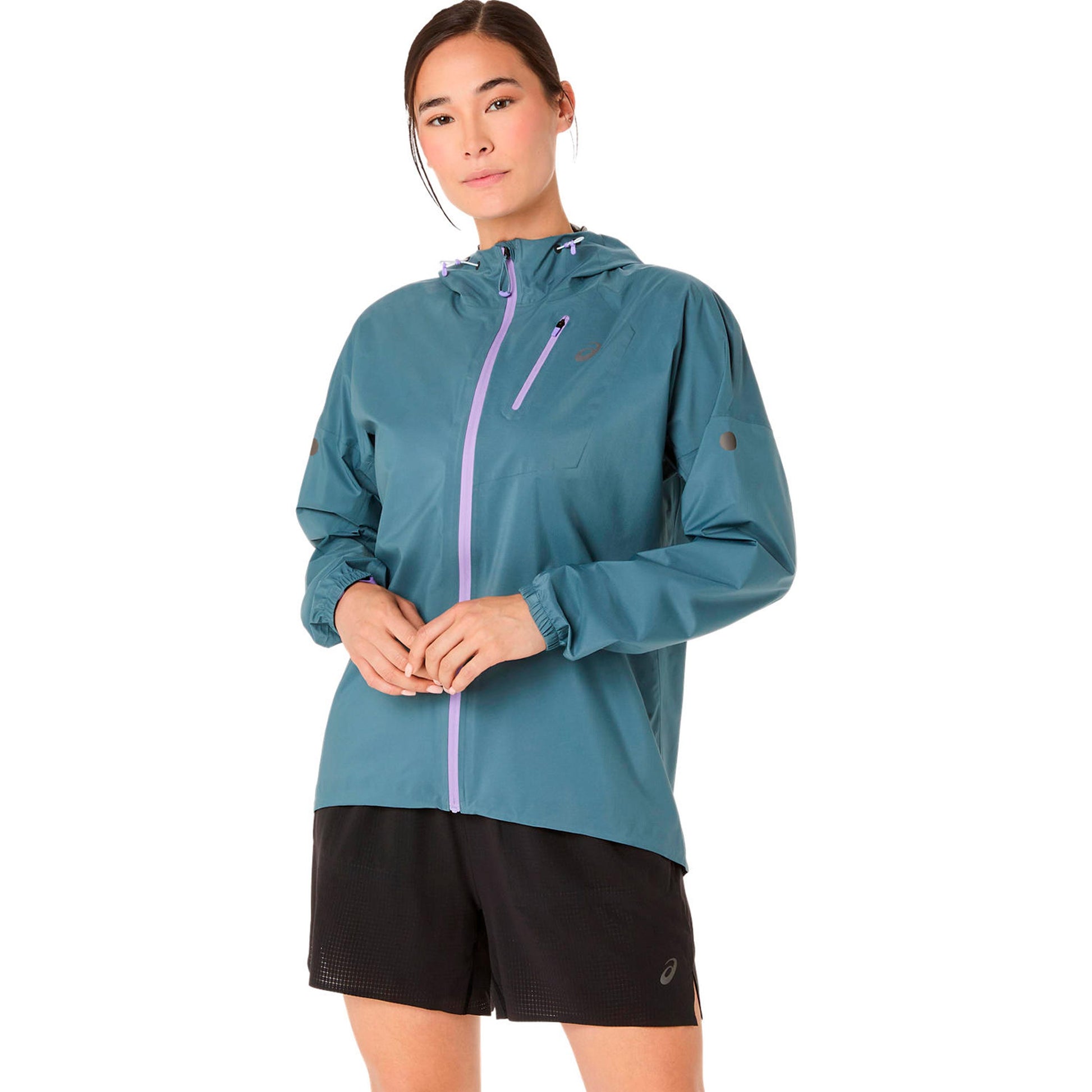 ASICS Fujitrail Elite Waterproof Løbejakke Damer-grå