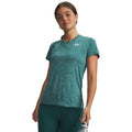 Tech Twist T-shirt Damer-grøn, hvid