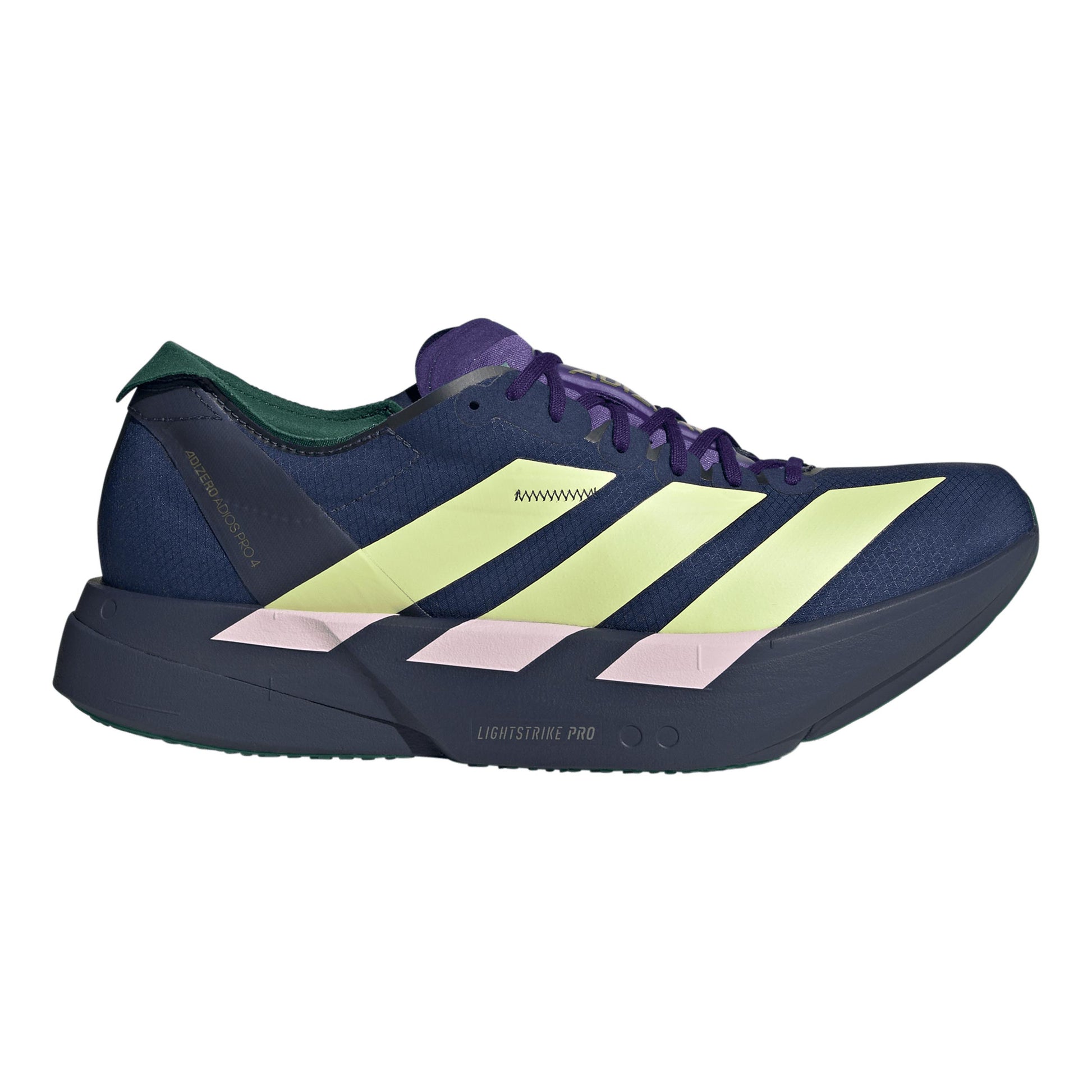 adidas adizero Adios Pro 4 Konkurrencesko Herrer - mørkeblå, gul