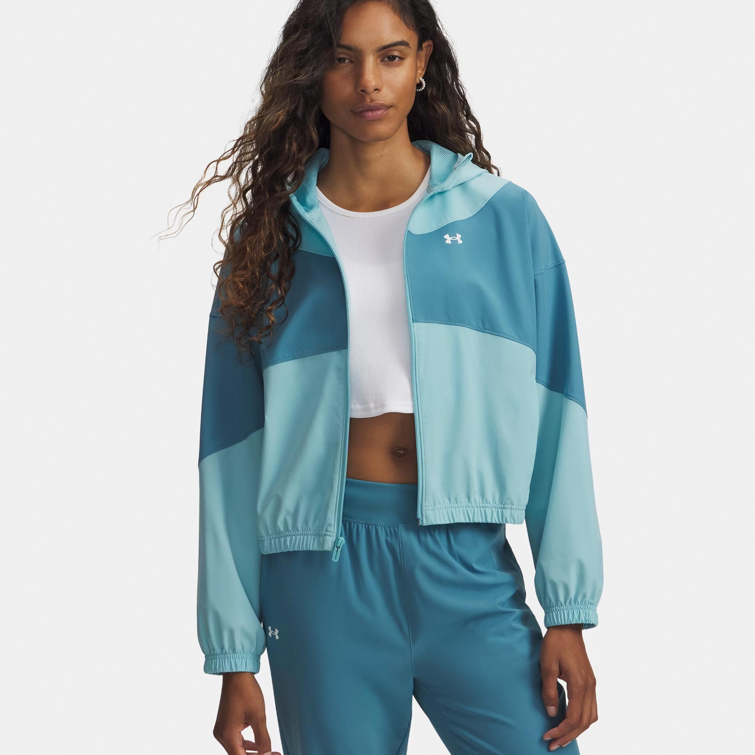 Under Armour Rival Woven Træningsjakke Damer-blå
