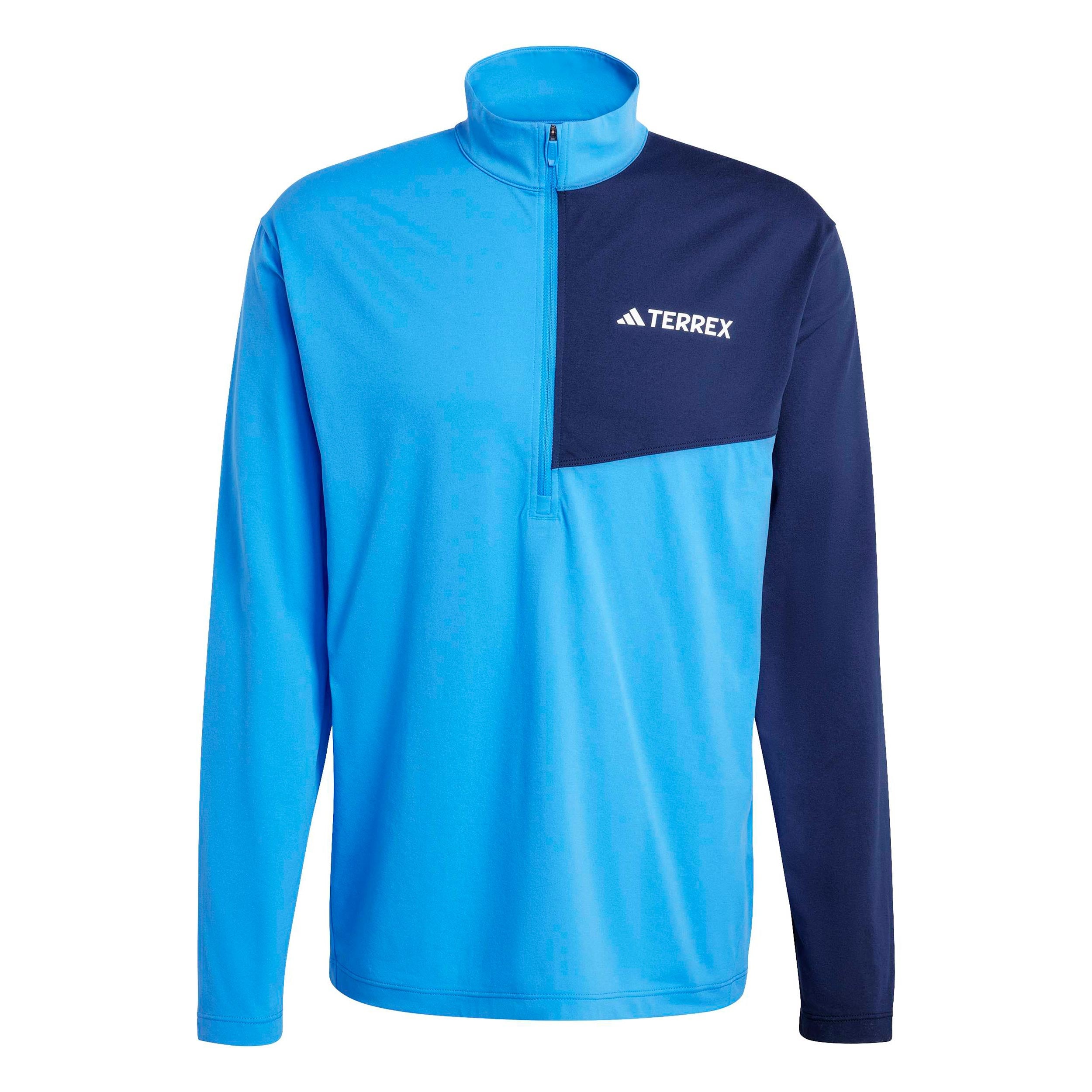 adidas Terrex MT Half-Zip  Løbetrøje Herrer-blå