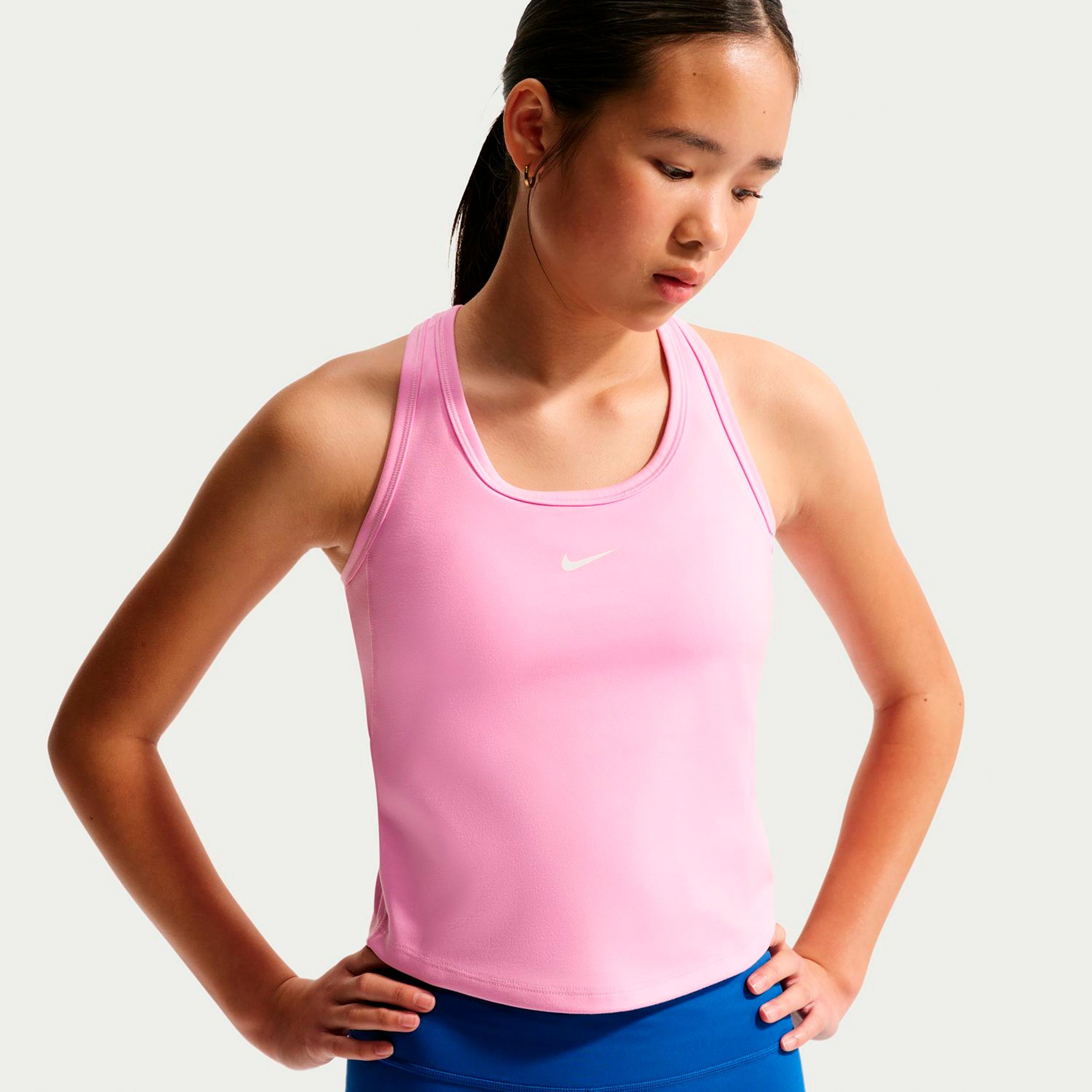 Nike Dri-FIT One Tanktop Børn - lyserød, hvid