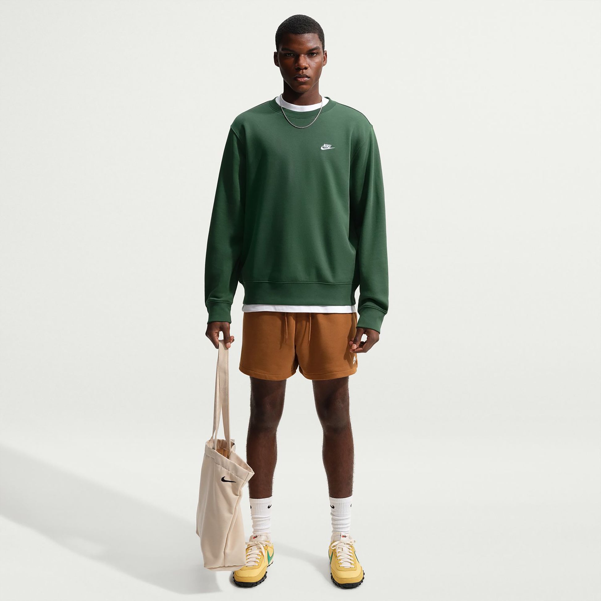 Nike Club Crew Sweatshirt Herrer - mørkegrøn