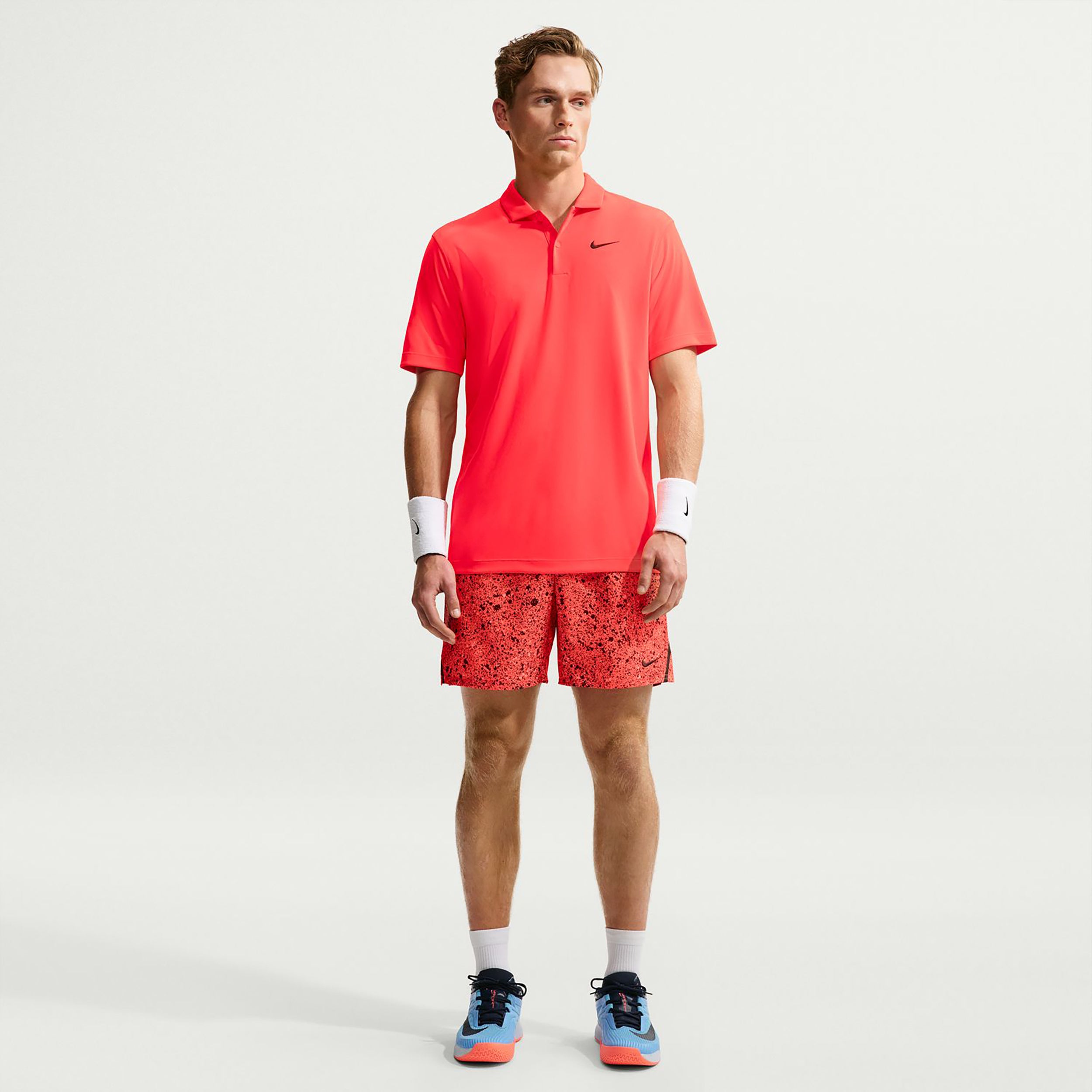 Nike Dri-Fit Victory Court Solid Polo Herrer - rød, sort
