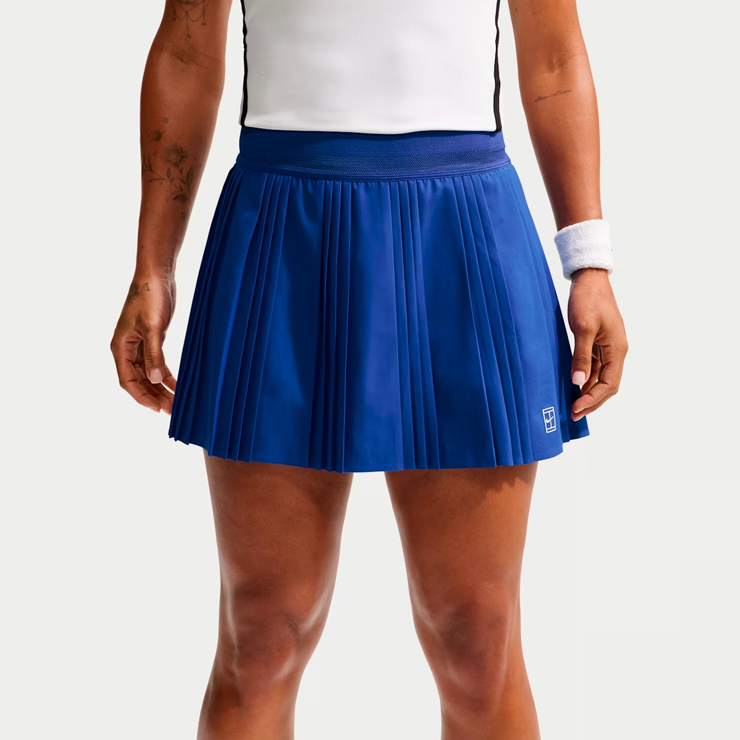 Nike Court Dri-FIT Advantage Ace Nederdel Damer - blå, hvid