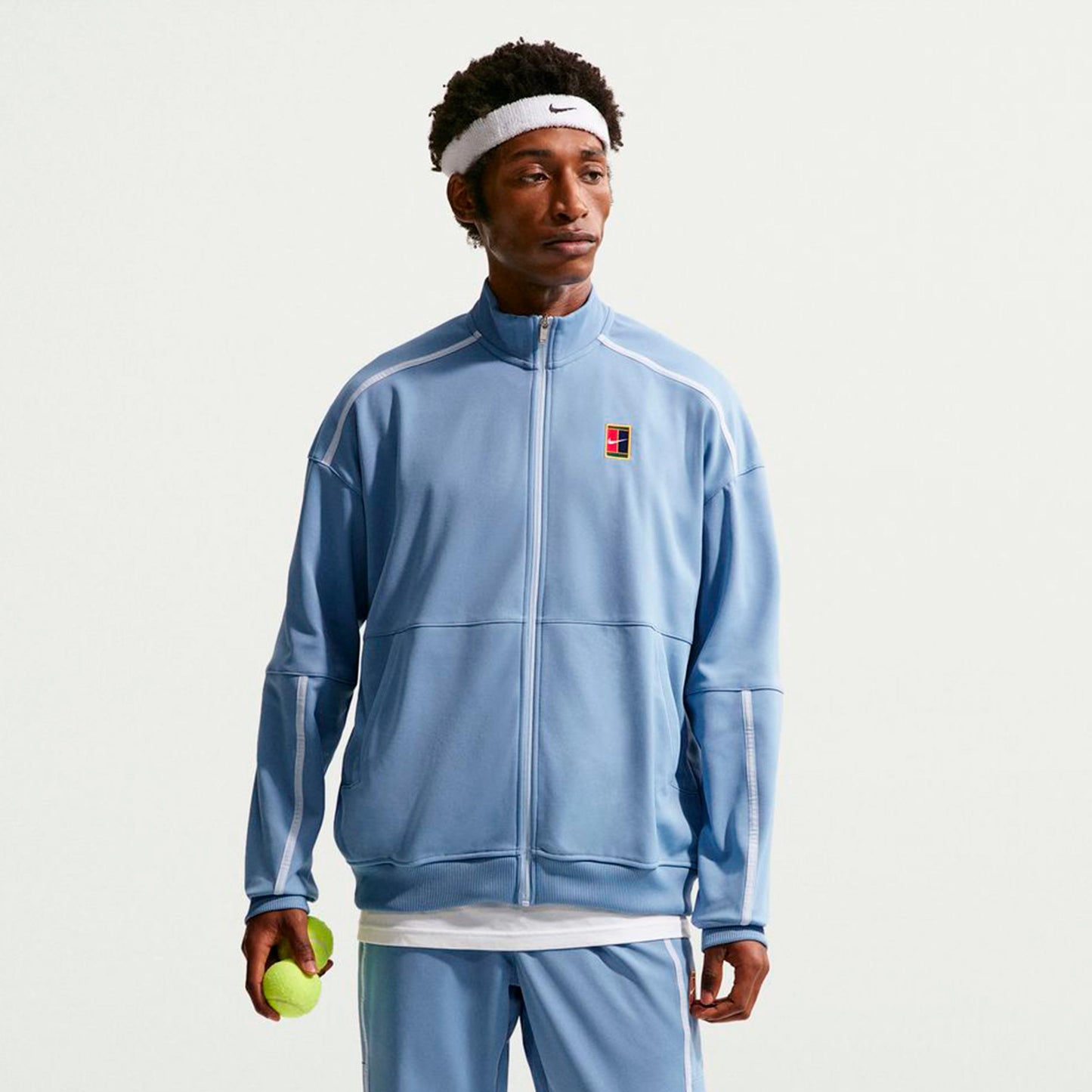 Nike Jannik Sinner Court Heritage Træningsjakke Herrer - lyseblå
