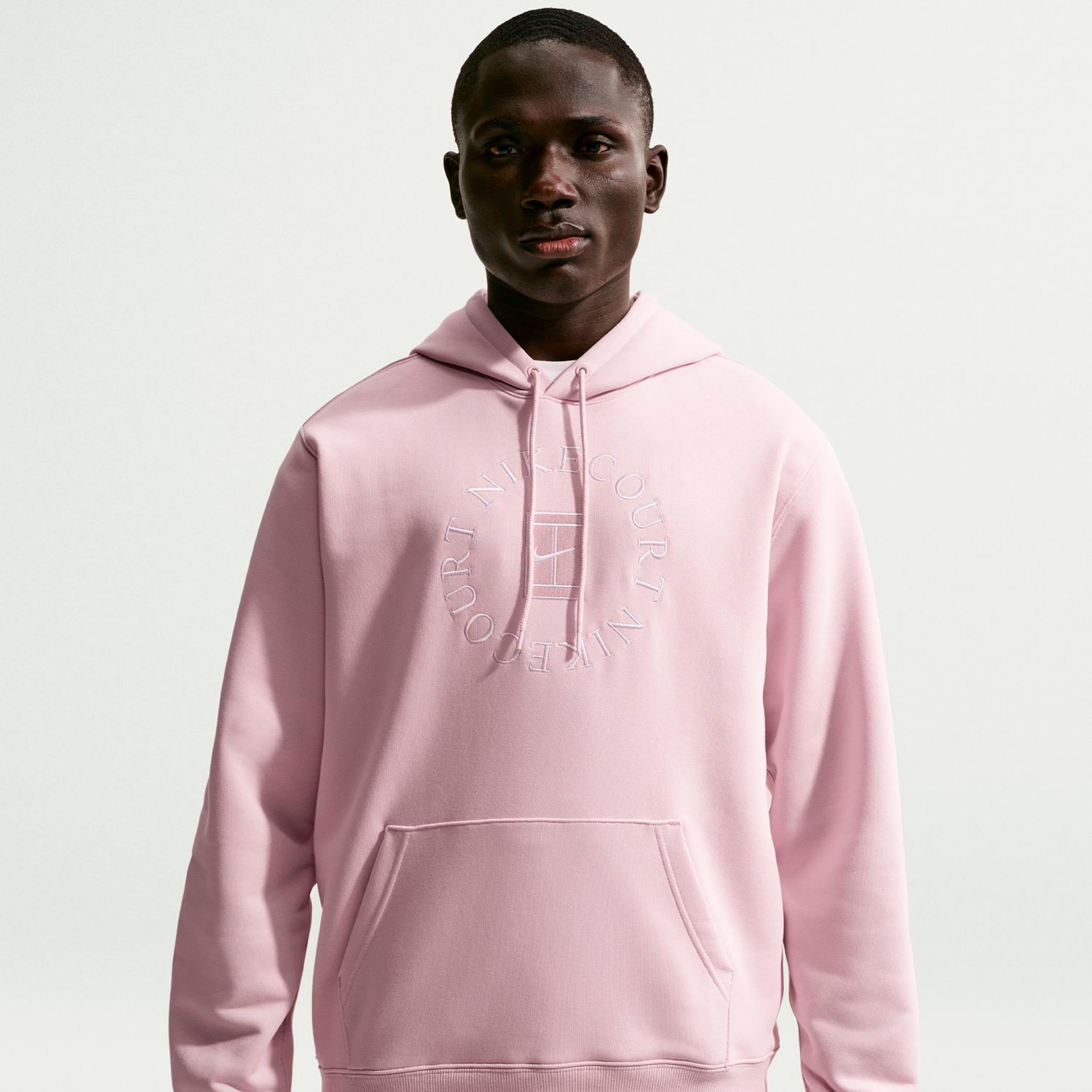 Nike Court Dri-Fit Heritage Hættetrøje Herrer - gammel lyserød, beige