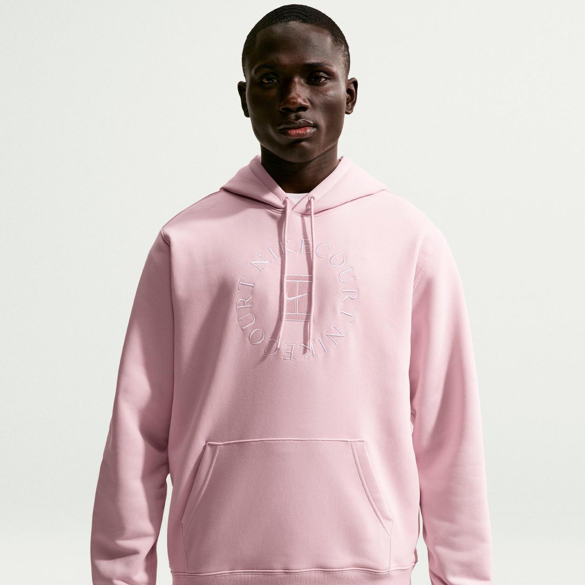 Nike Court Dri-Fit Heritage Hættetrøje Herrer - gammel lyserød, beige