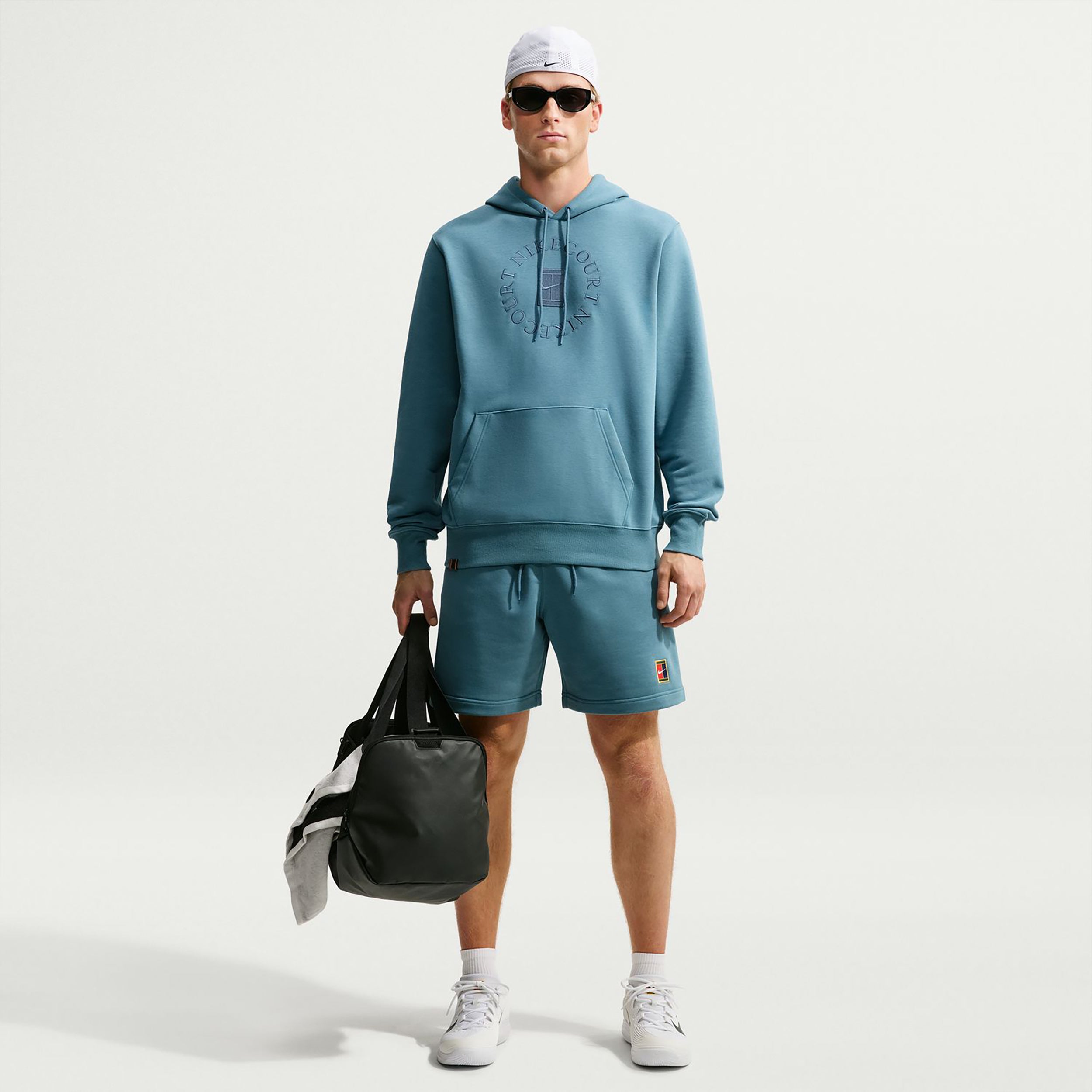 Nike Court Dri-Fit Heritage Hættetrøje Herrer - petrol