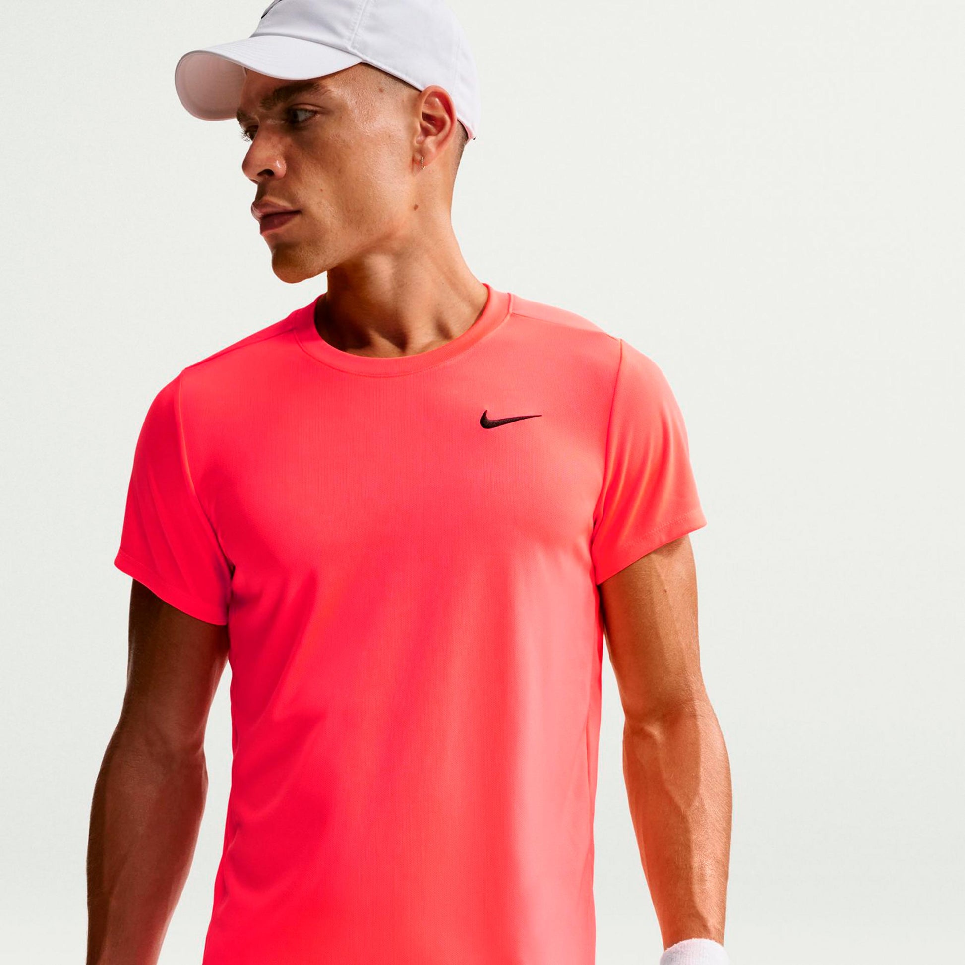 Nike Court Victory Dry T-shirt Herrer - koral, sort