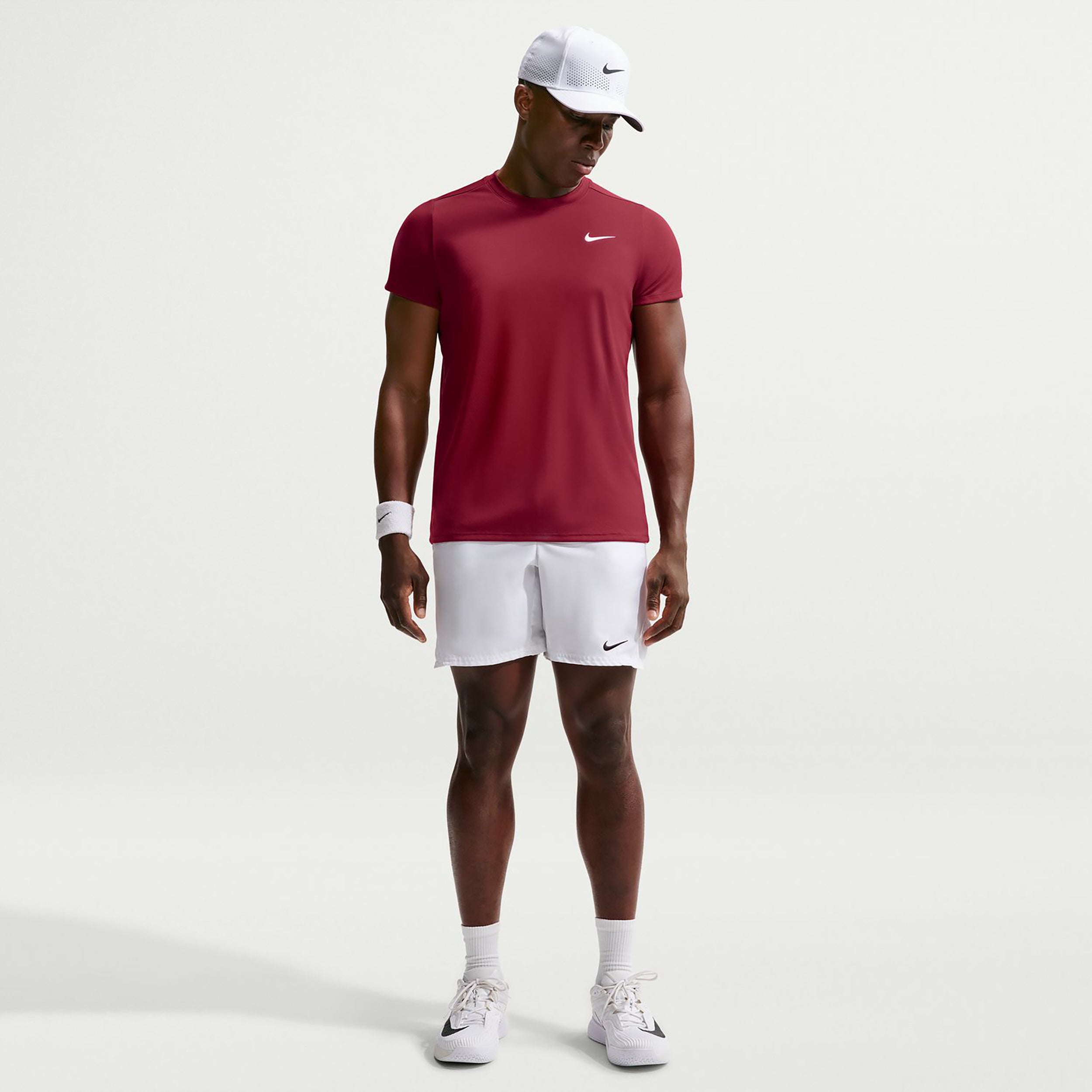 Nike Court Victory Dry T-shirt Herrer - vinrød
