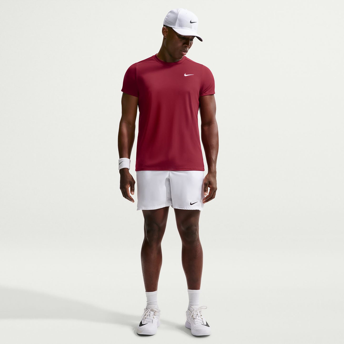 Nike Court Victory Dry T-shirt Herrer - vinrød