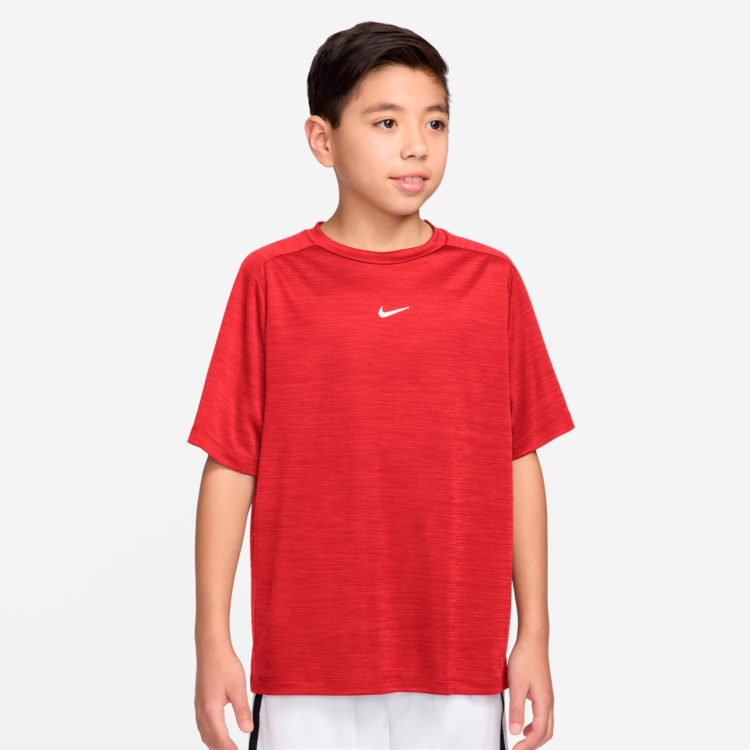 Nike Dri-FIT Multi Heather T-shirt Børn-mørkerød