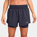Dri-Fit One High Rise 2in1 3in Shorts Damer - mørkegrå