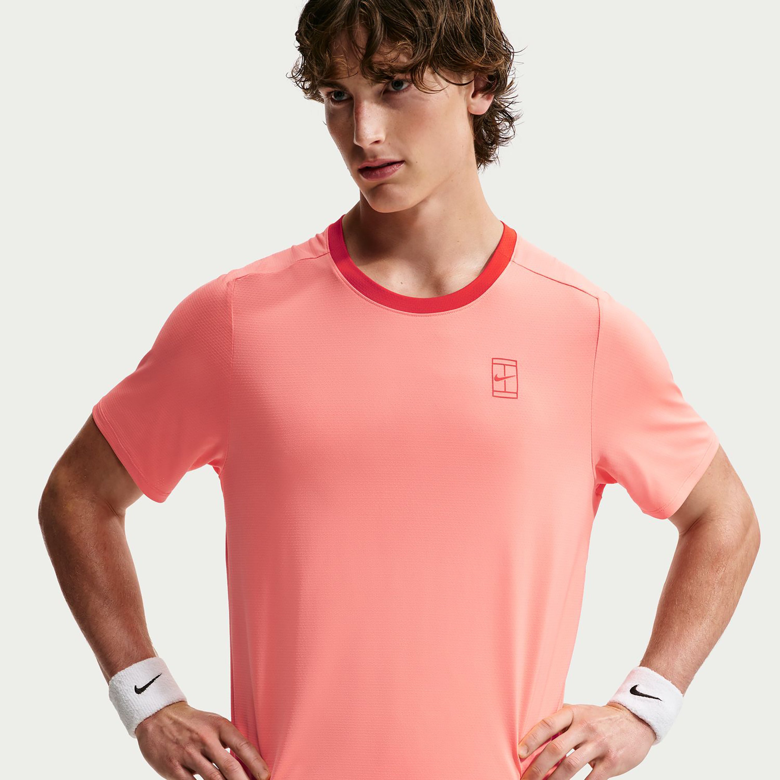 Nike Carlos Alcaraz Court Dri-FIT Advantage T-shirt Herrer - koral