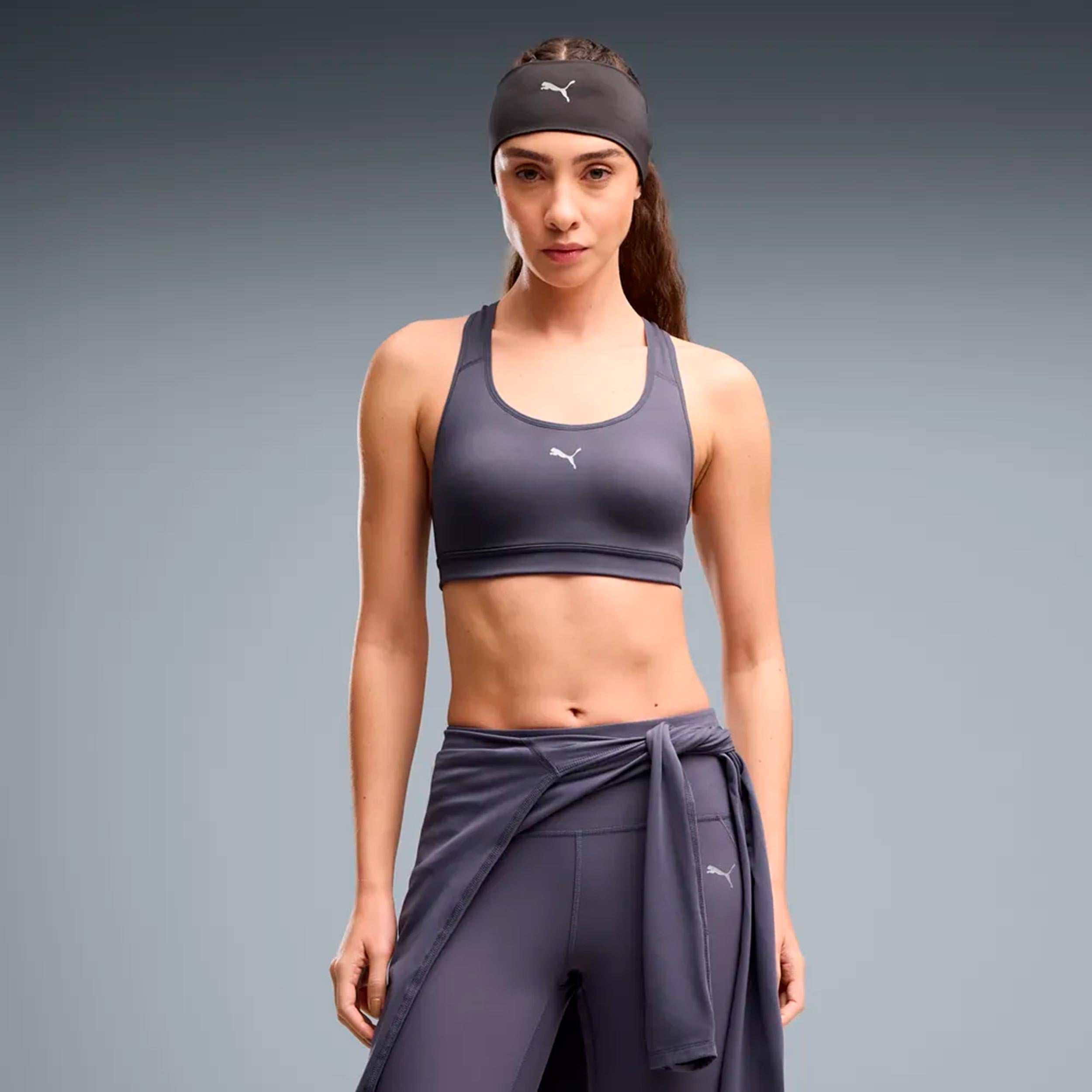 Puma 4Keeps Run  Sports-BH Damer - grå