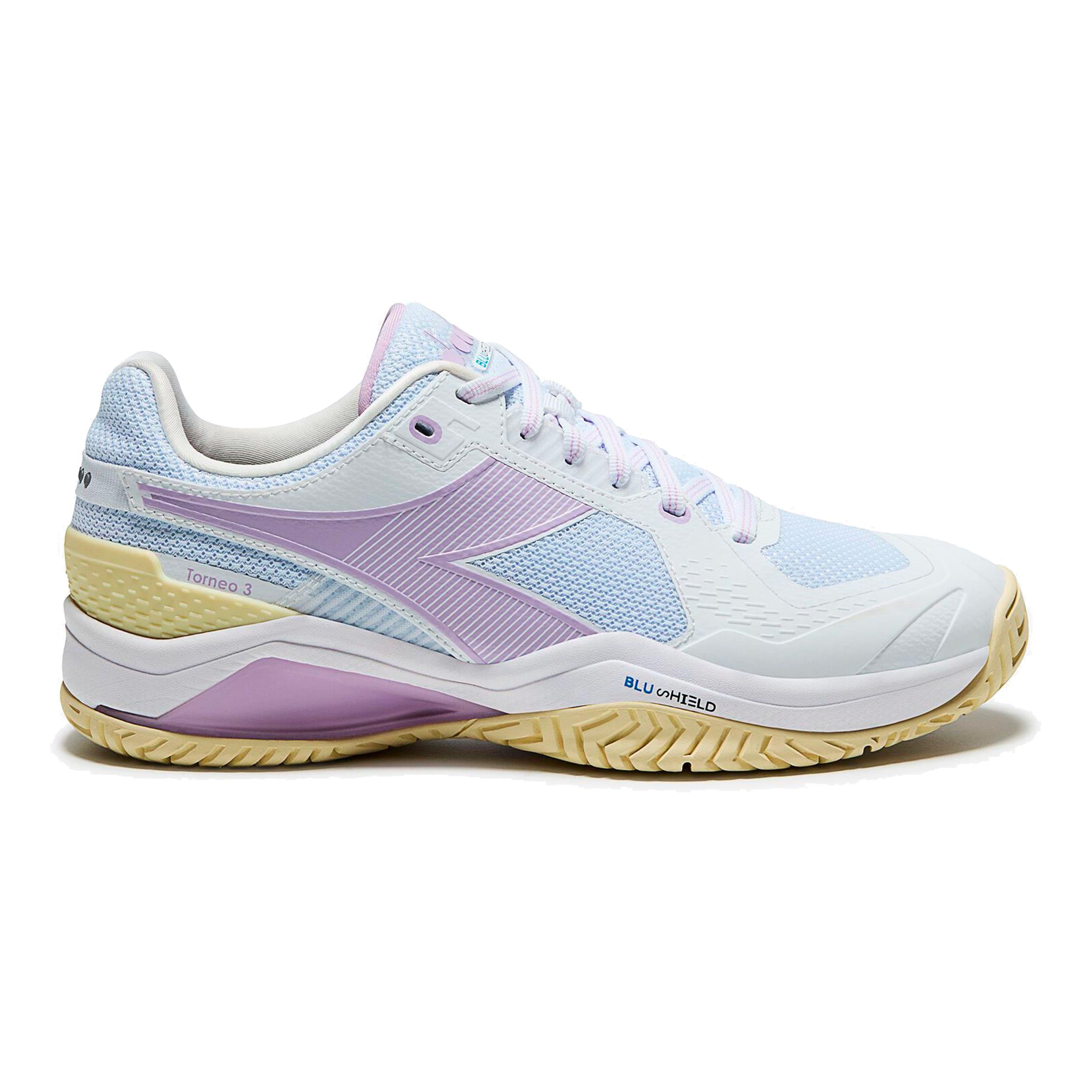 Diadora Blushield Torneo 3 Allcourt-sko Damer - hvid, syren
