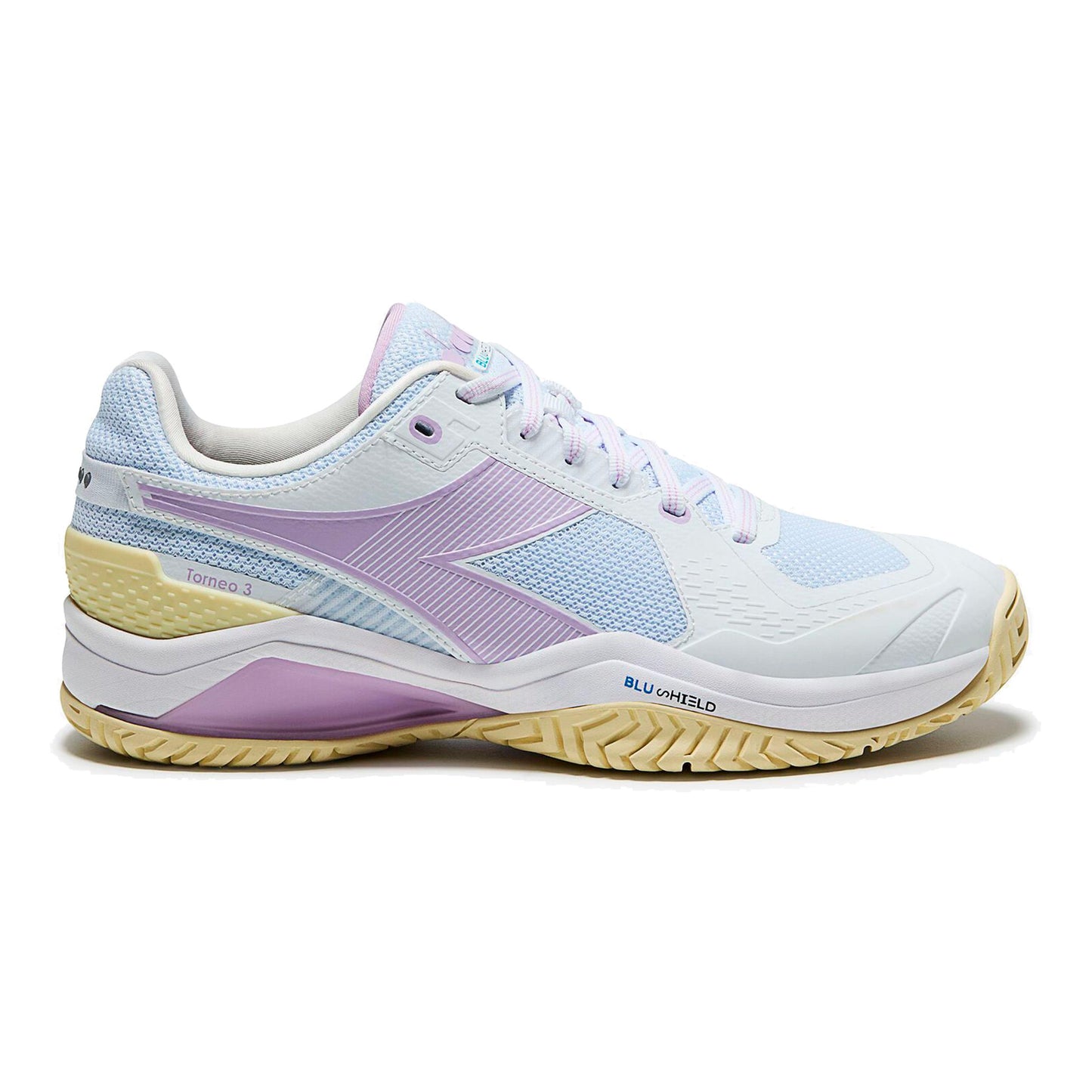 Diadora Blushield Torneo 3 Allcourt-sko Damer - hvid, syren