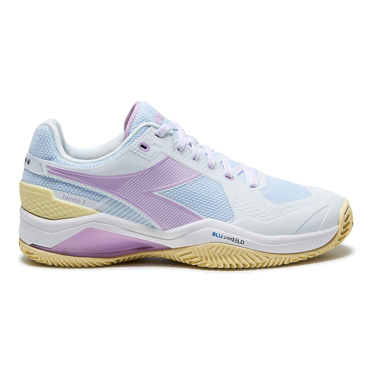 Diadora Blushield Torneo 3 Grusbanesko Damer - hvid, syren