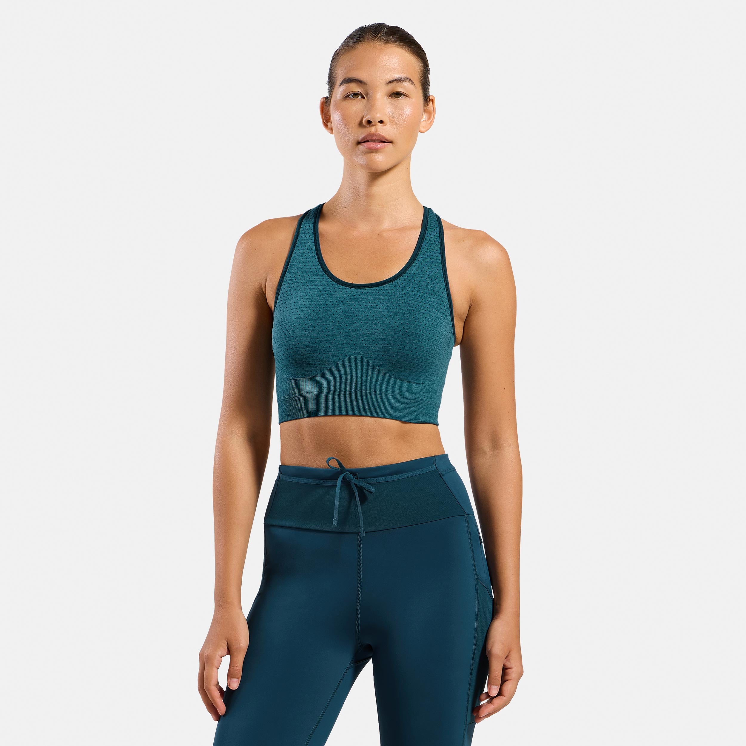 Odlo Seamless Medium Padded Sport  Sports-BH Damer - petrol