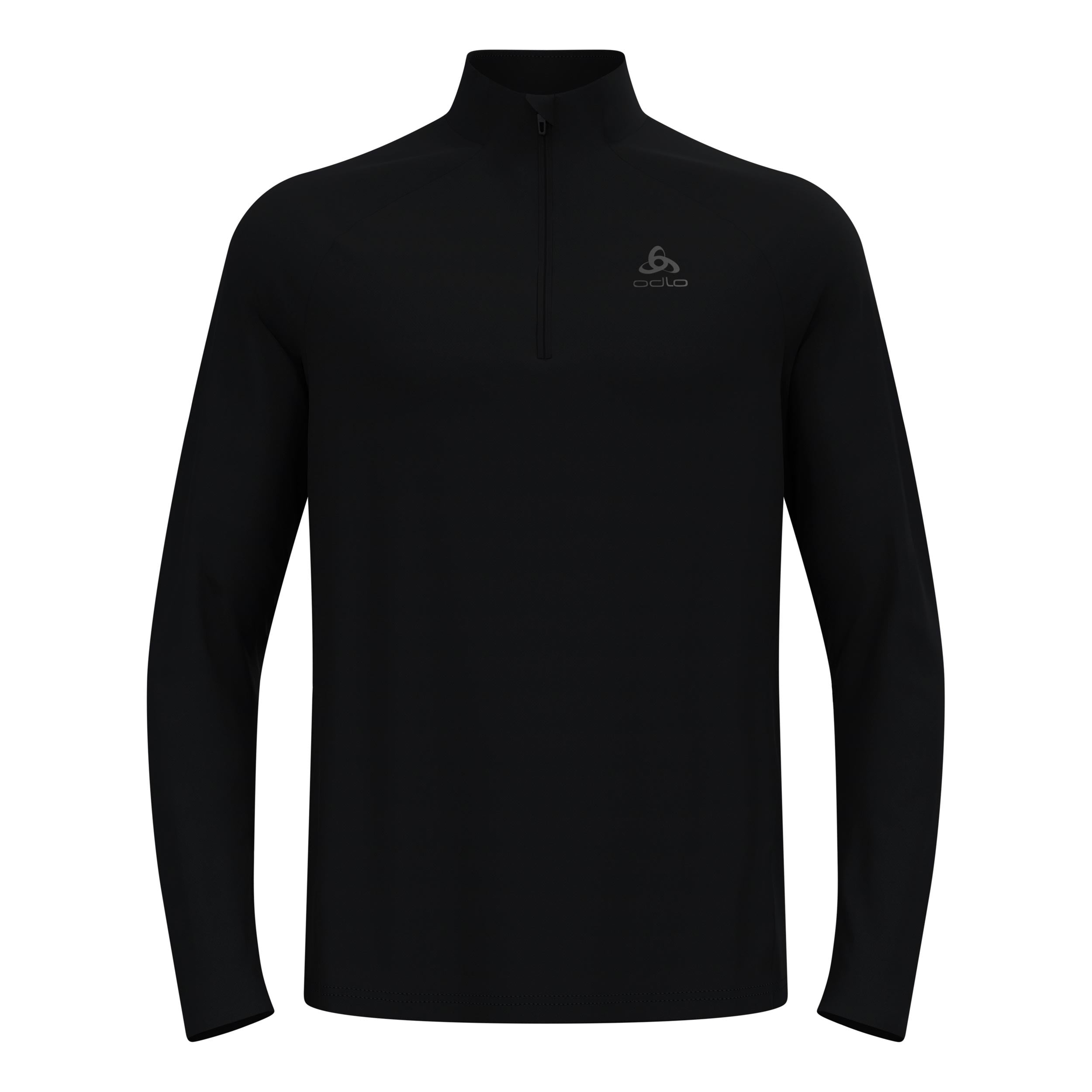 Odlo Essential 1/2 Zip Løbetrøje Herrer-sort, sort