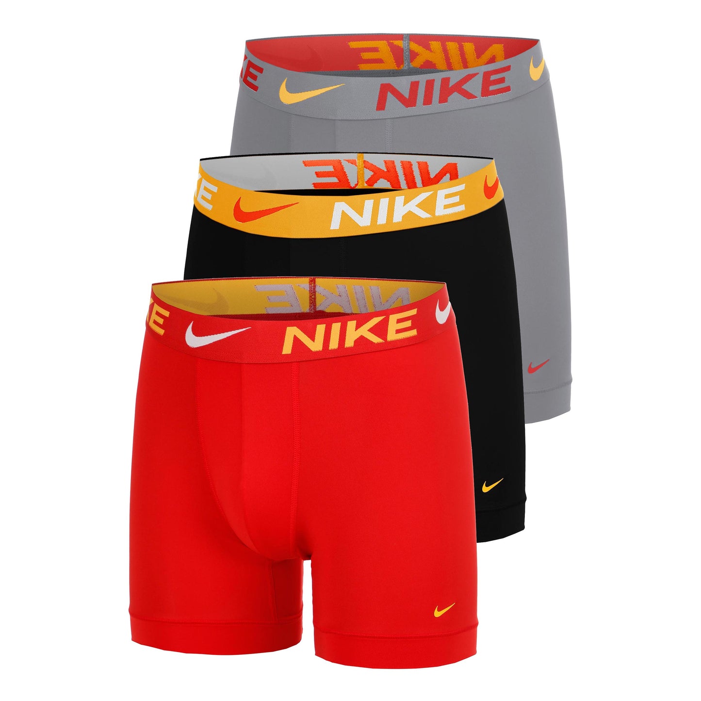 Nike Essential Micro Boksershorts - Pakke med 3 Herrer-rød, grå