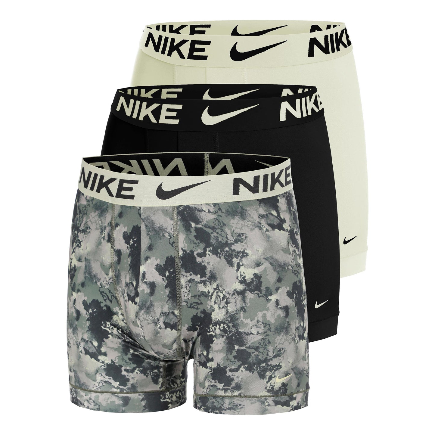 Nike Essential Micro Boksershorts - Pakke med 3 Herrer-grå, grøn