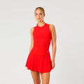 Ace Pocket Ribbed Tanktop Damer - rød
