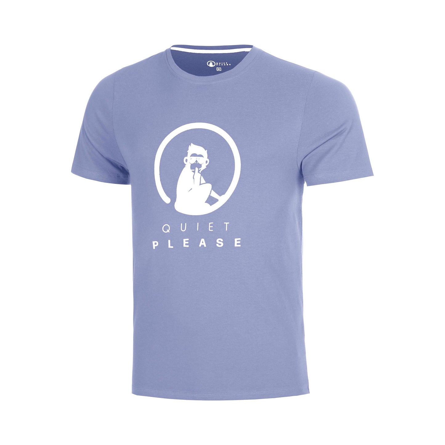 Quiet Please Glow Advantage Logo T-shirt Drenge - blå