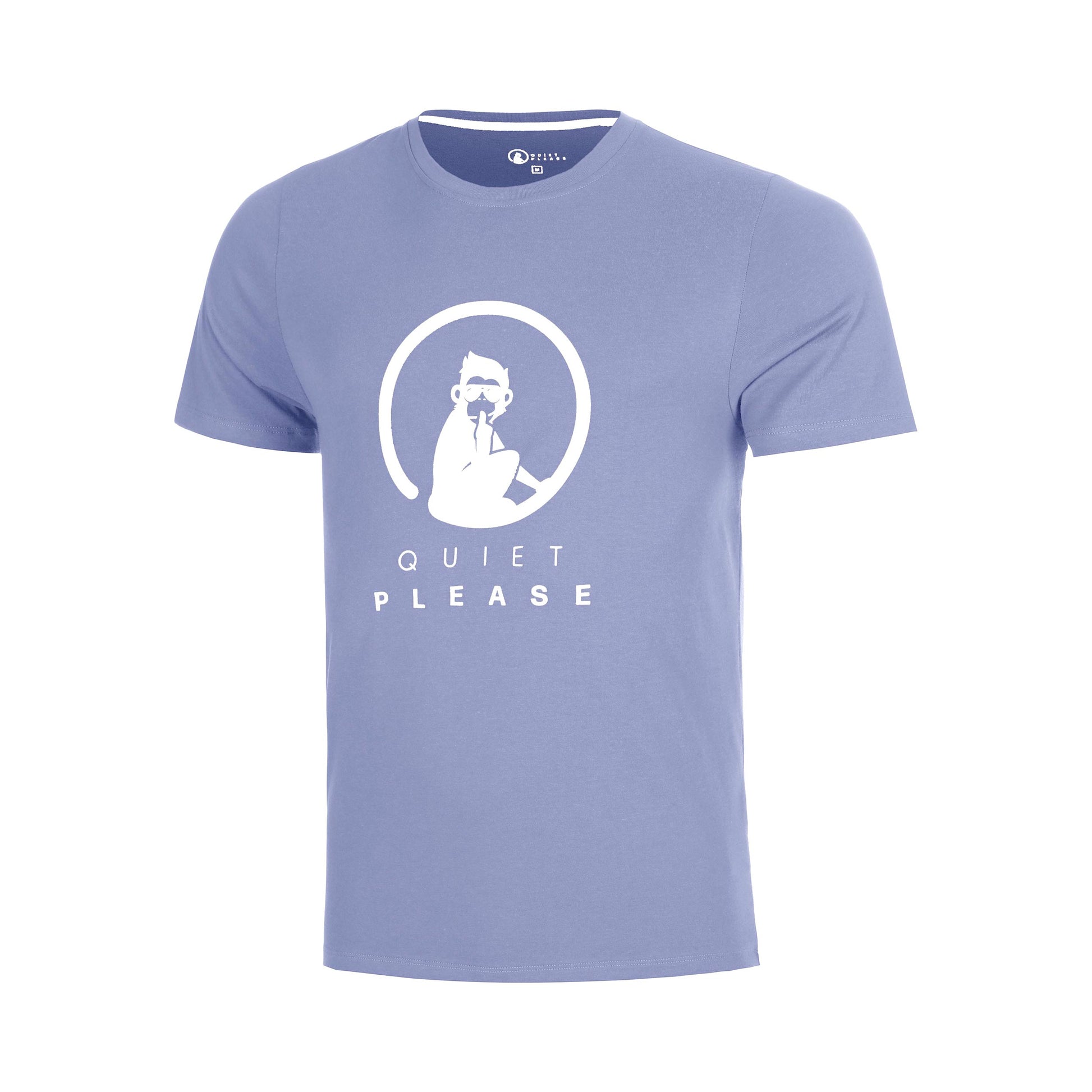 Quiet Please Glow Advantage Logo T-shirt Drenge - blå