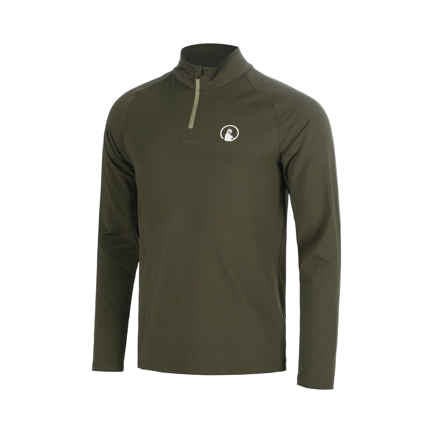 Quiet Please Memories Big Serve 1/4 Zip Shirt, langærmet Drenge - mørkegrøn