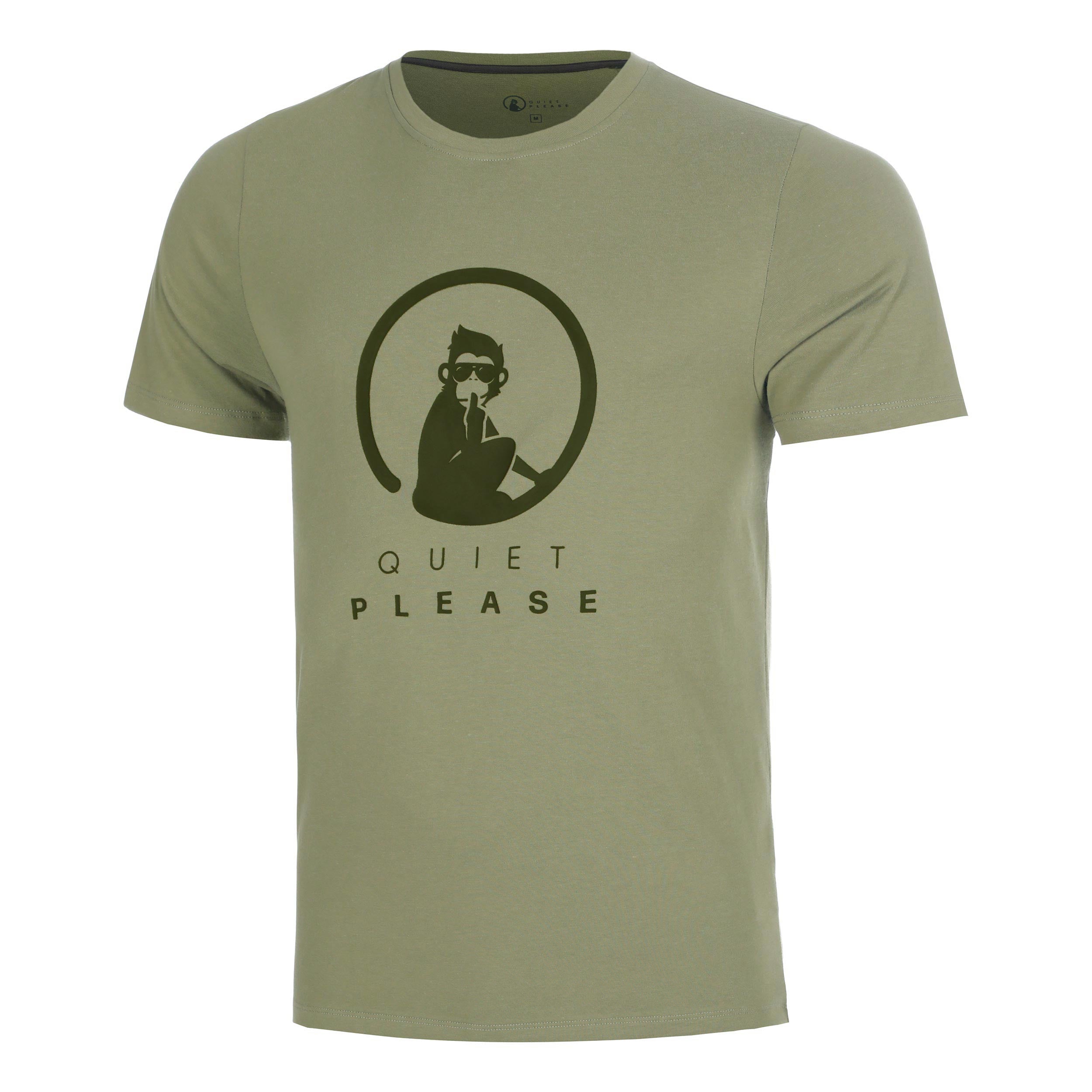 Quiet Please Memories Training T-shirt Herrer - kaki