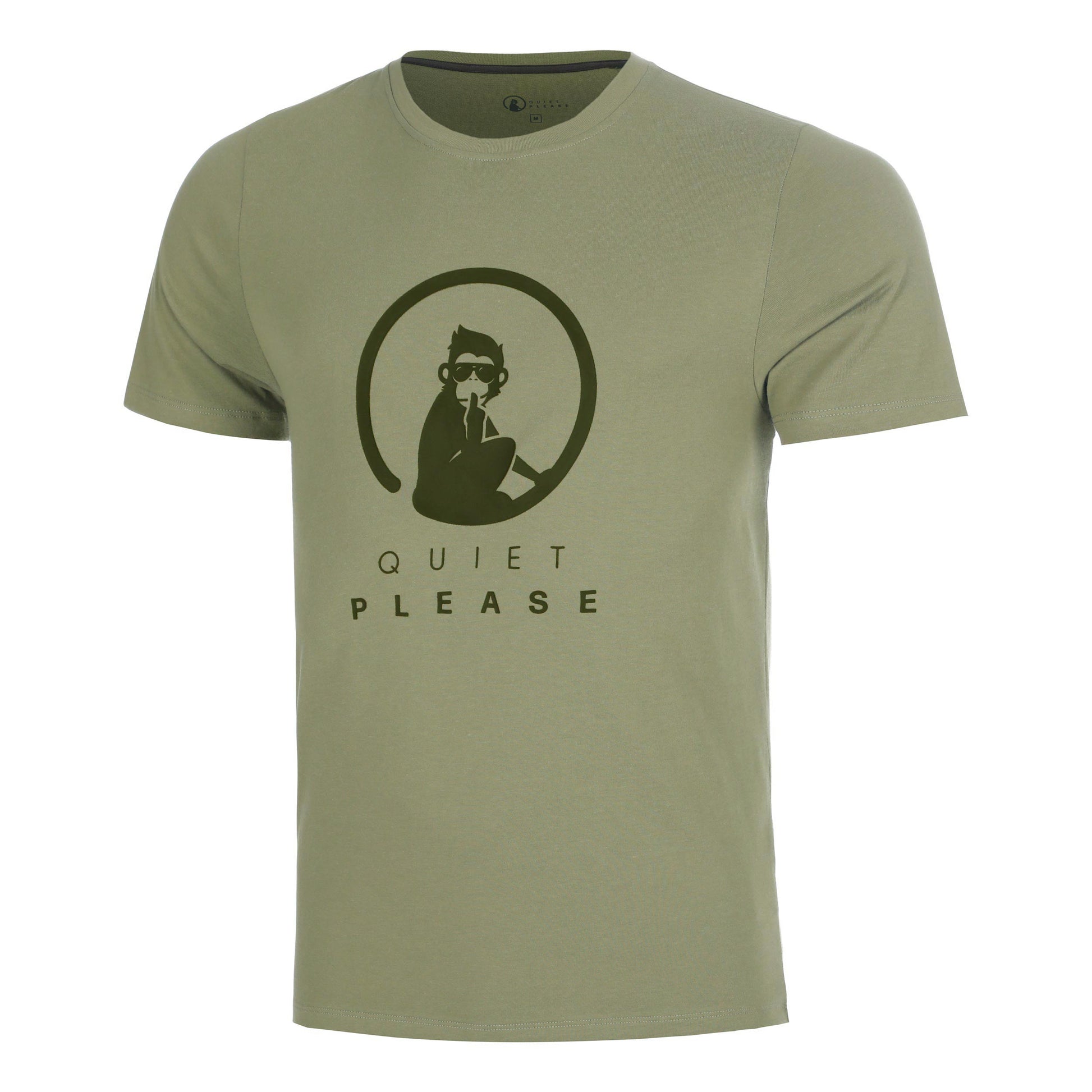 Quiet Please Memories Training T-shirt Herrer - kaki