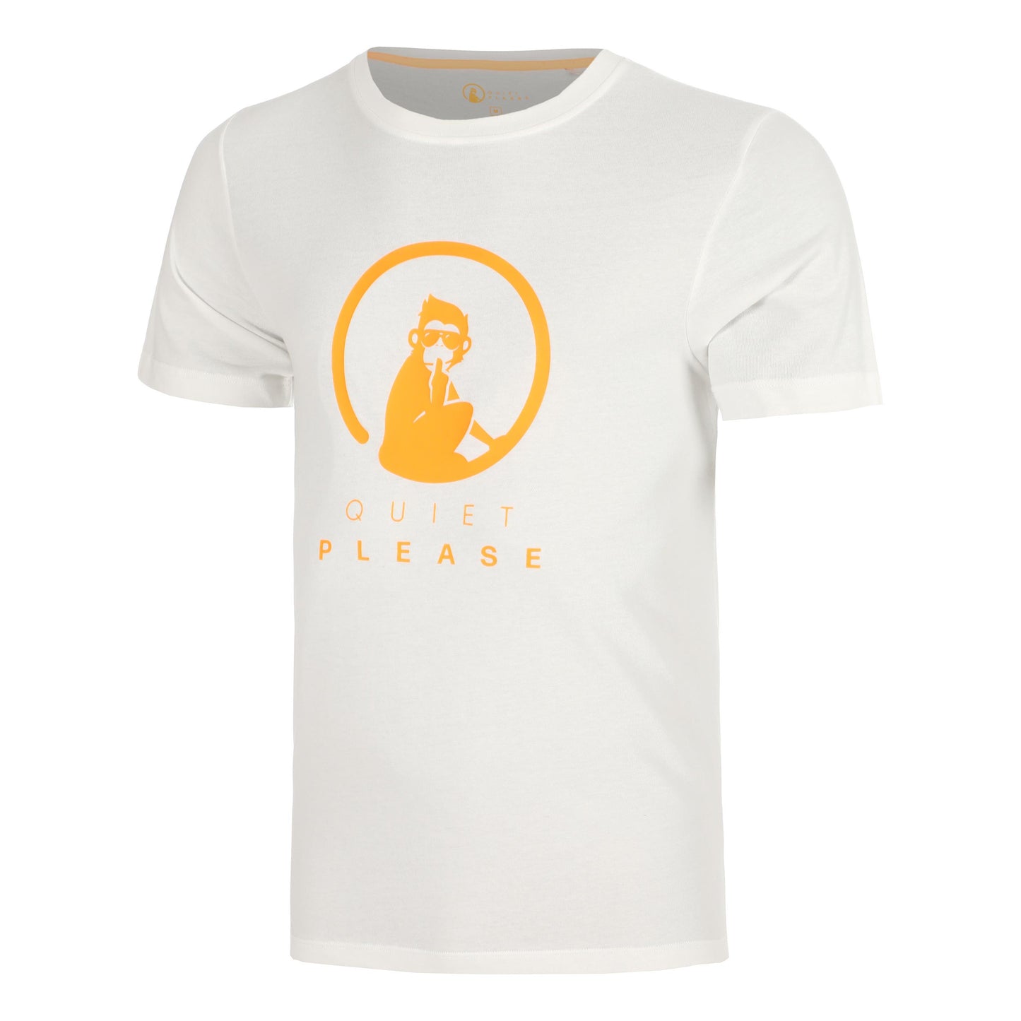 Quiet Please Glow Training T-shirt Herrer - creme
