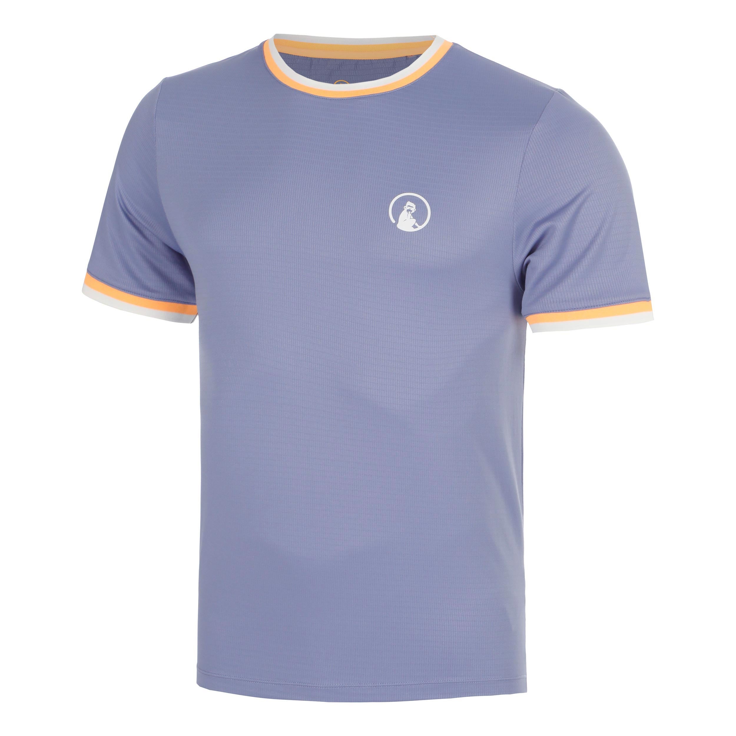Quiet Please Glow Break Ringer T-shirt Herrer - blå