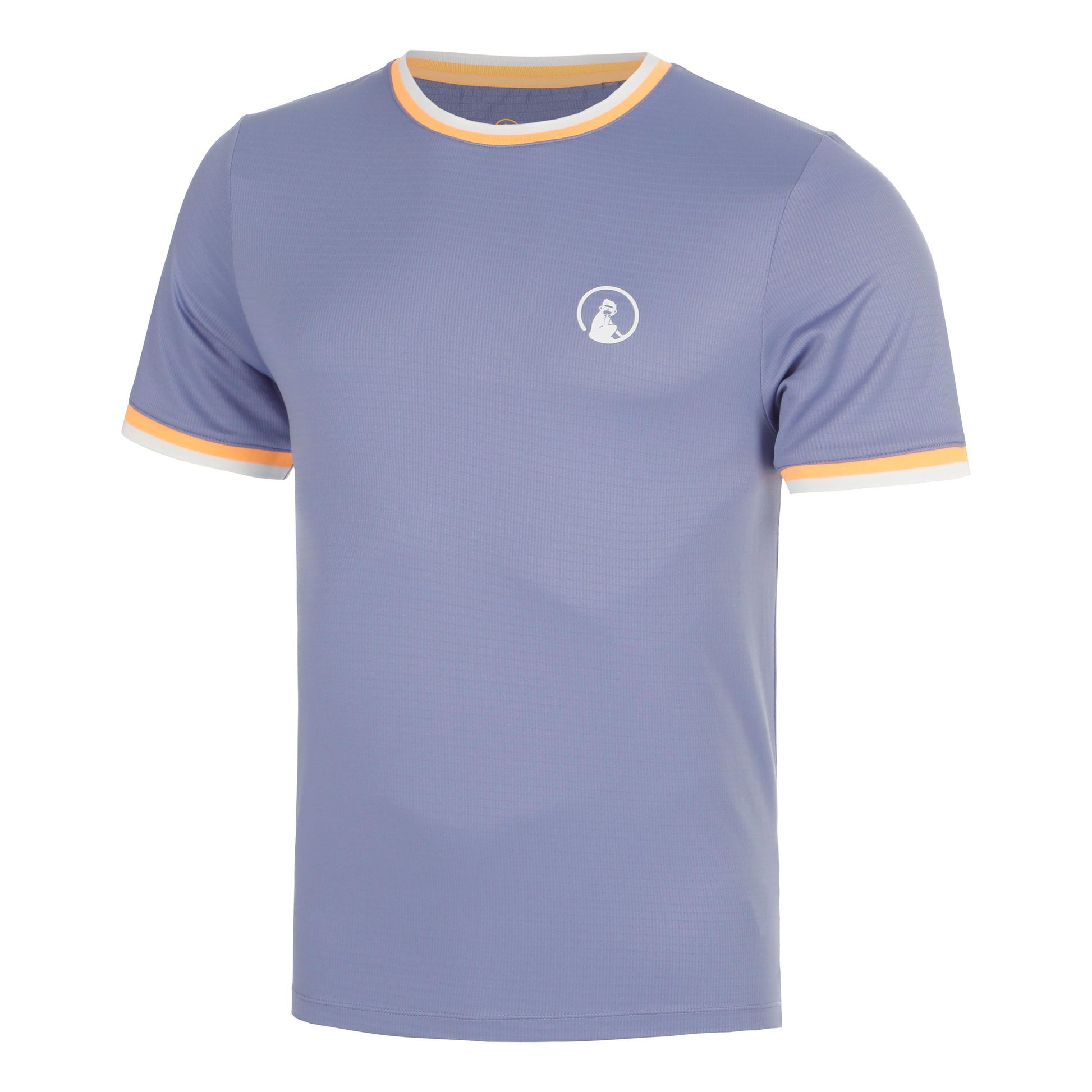 Quiet Please Glow Break Ringer T-shirt Herrer - blå