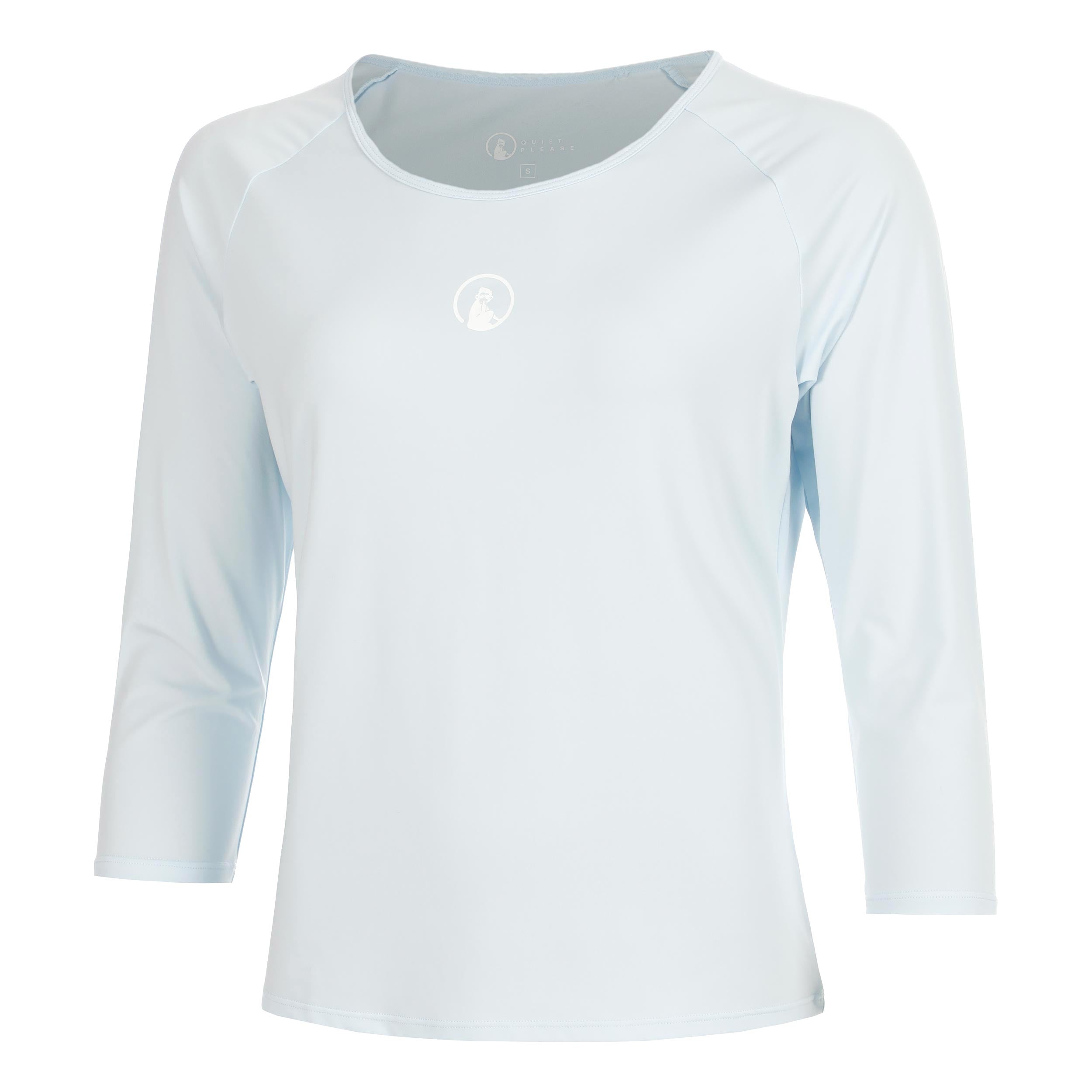 Quiet Please Memories Mixed Shirt, langærmet Damer - lyseblå