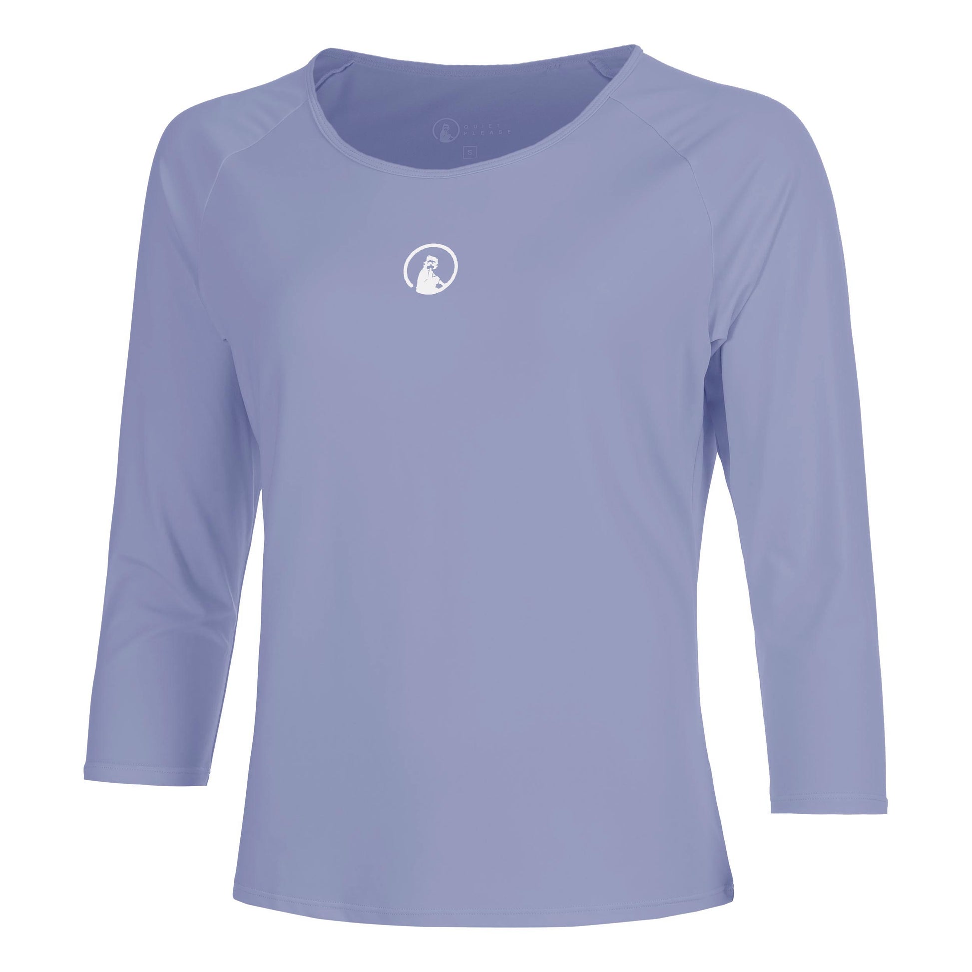 Quiet Please Glow Mixed Shirt, langærmet Damer - blå