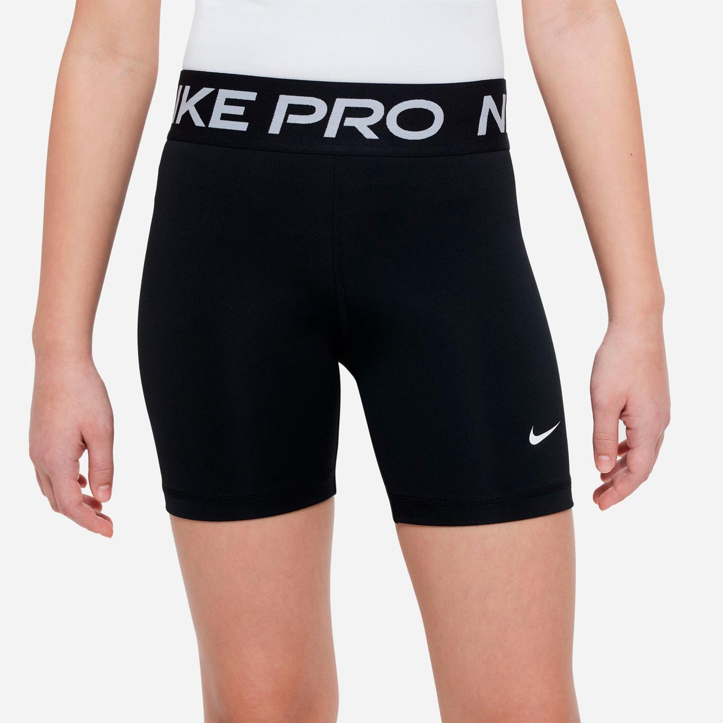 Nike Dri-Fit Pro 5in Boldshorts Pige - sort, hvid