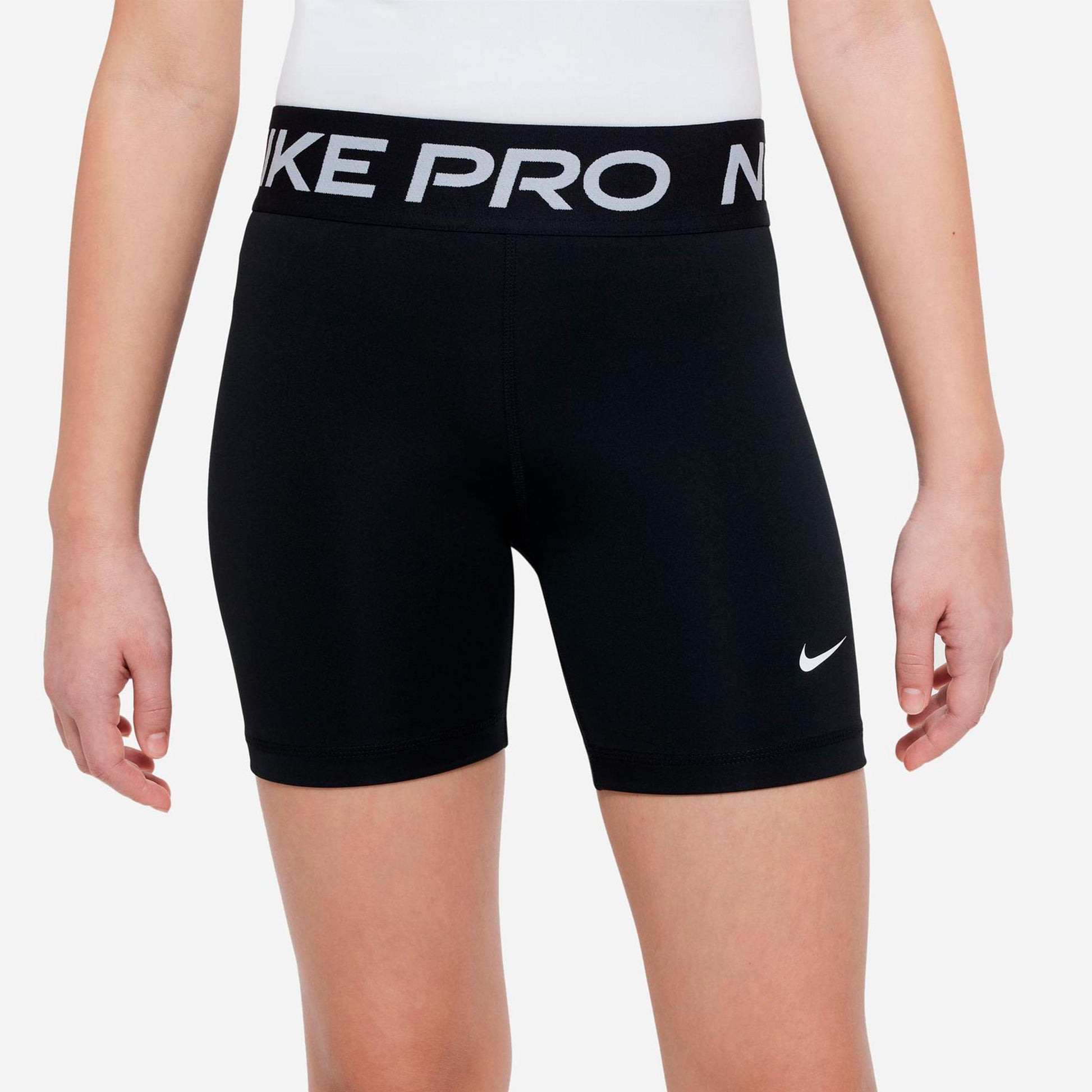 Nike Dri-Fit Pro 5in Boldshorts Pige - sort, hvid