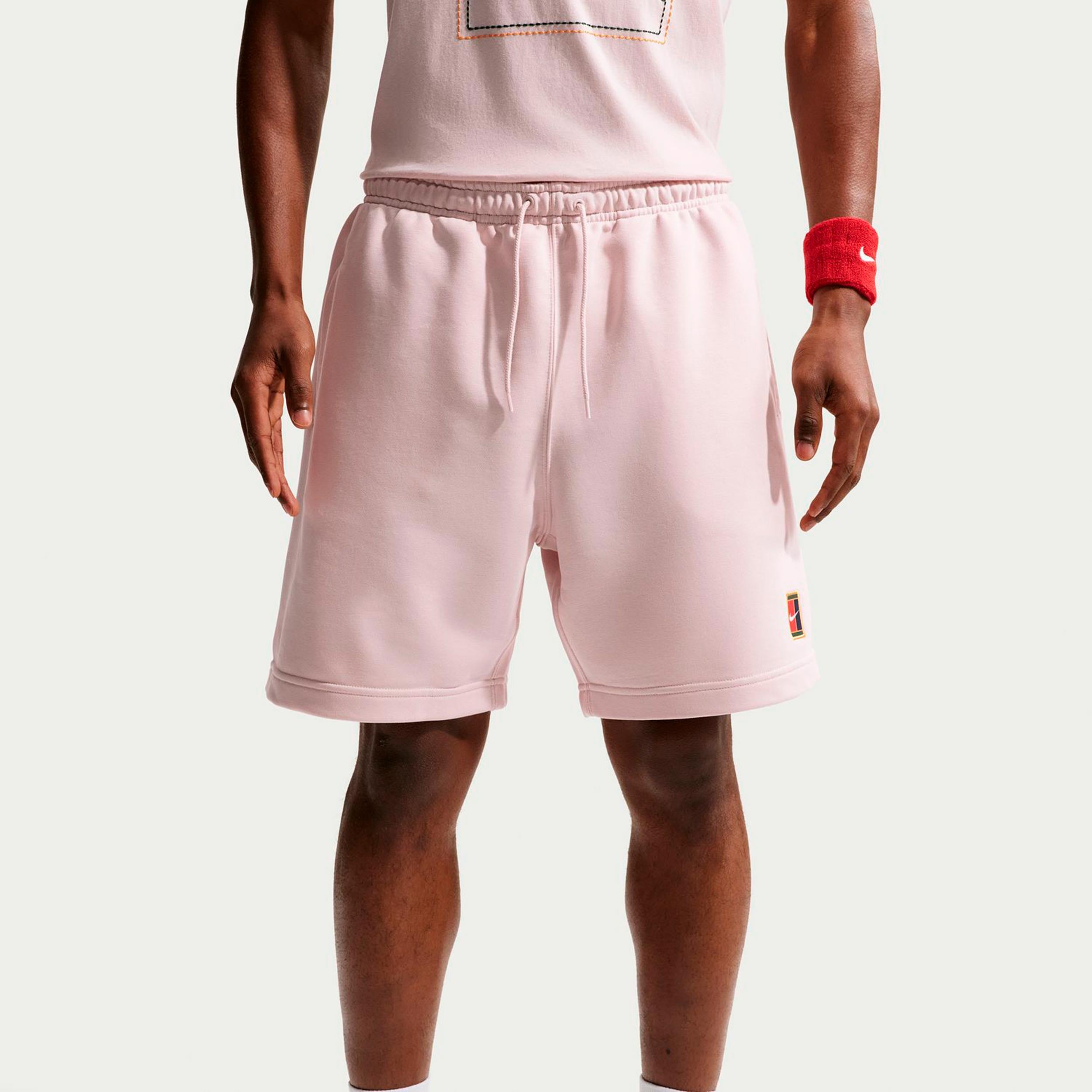 Nike Court Dri-Fit Heritage Fleece Shorts Herrer - gammel lyserød