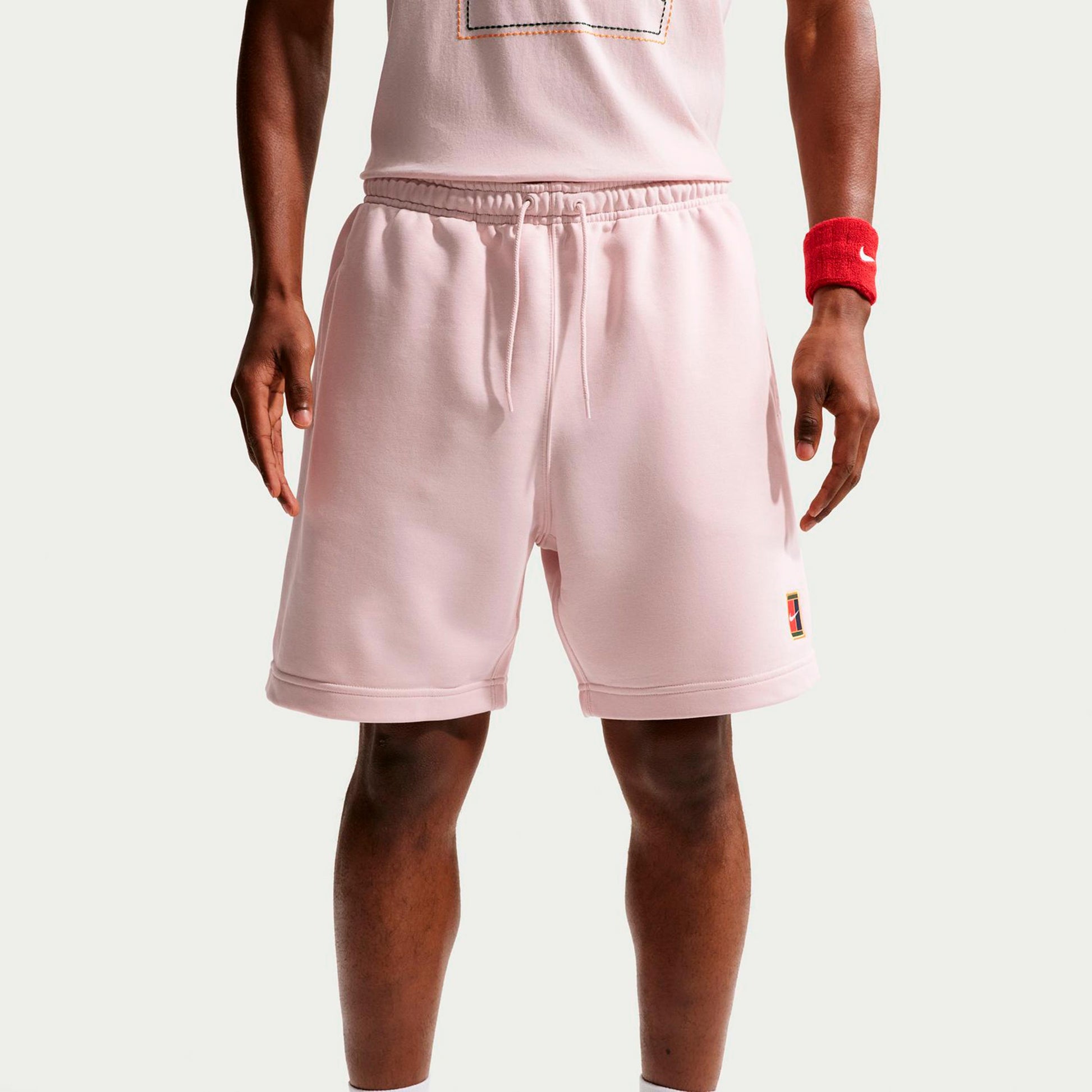 Nike Court Dri-Fit Heritage Fleece Shorts Herrer - gammel lyserød