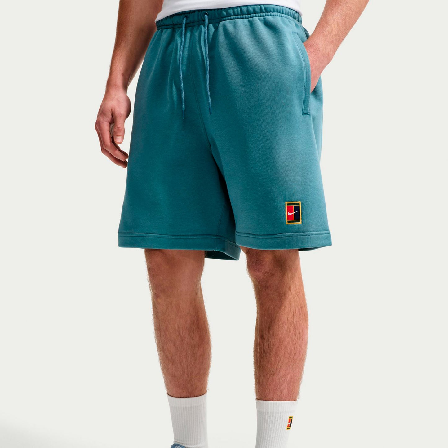 Nike Court Dri-Fit Heritage Fleece Shorts Herrer - petrol