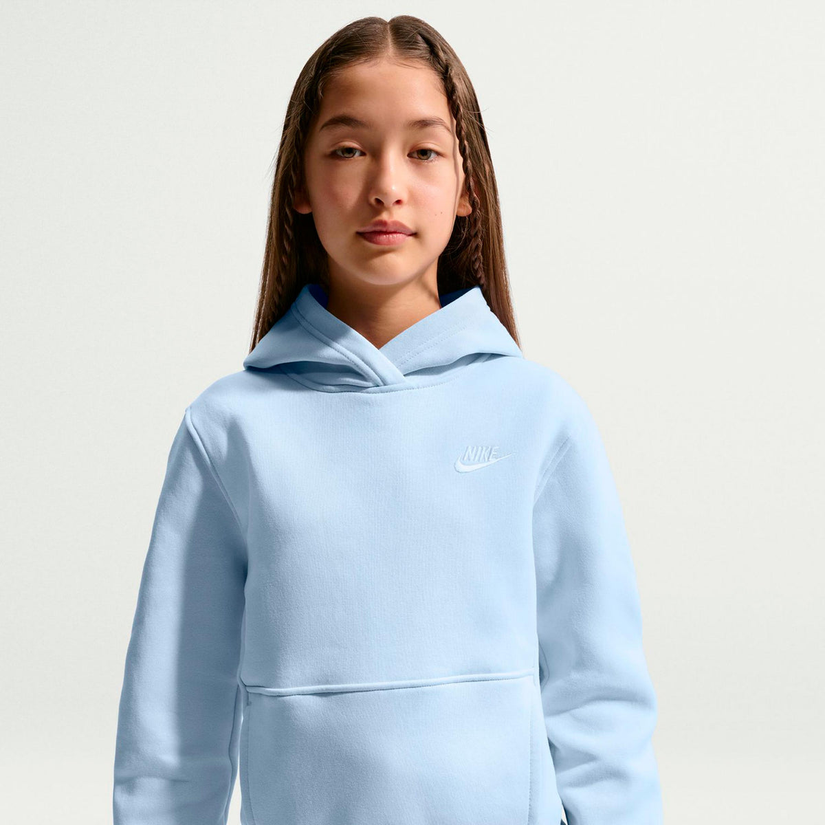 Nike Club Fleece Hættetrøje Børn - lyseblå