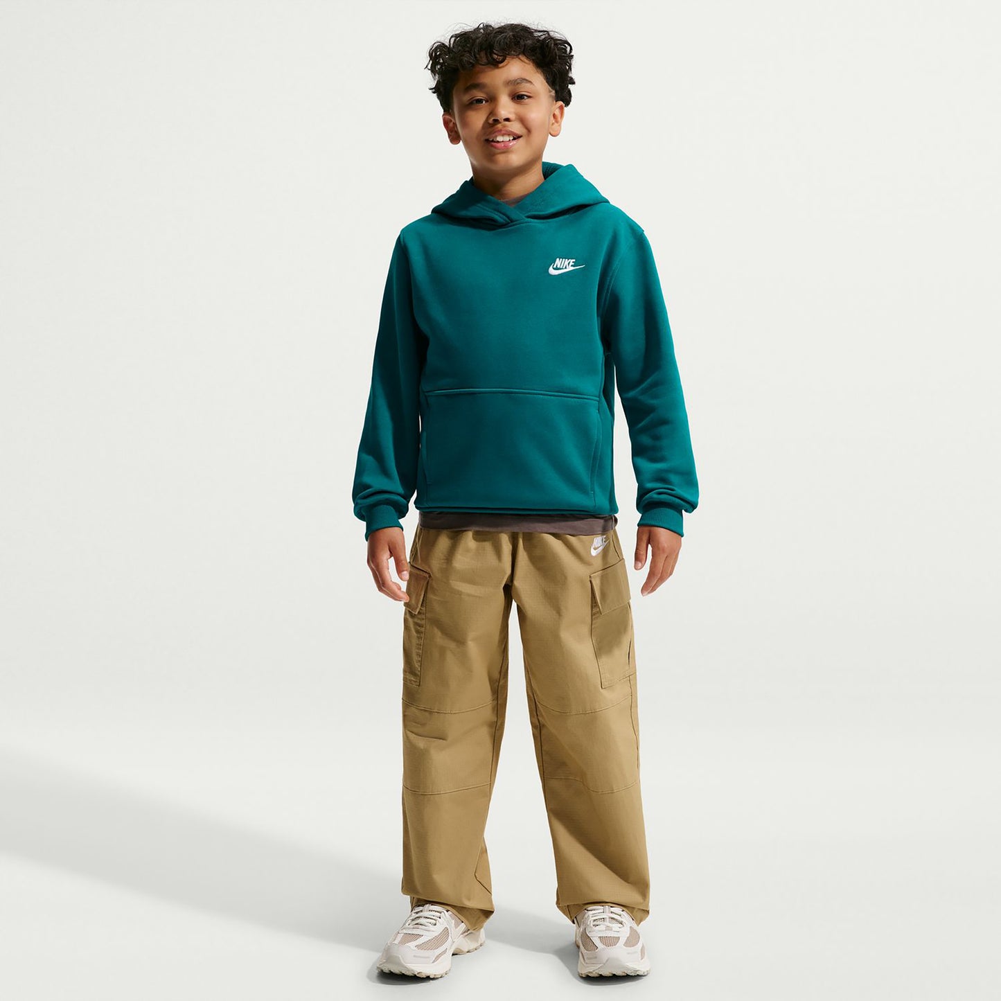Nike Club Fleece Hættetrøje Børn - petrol