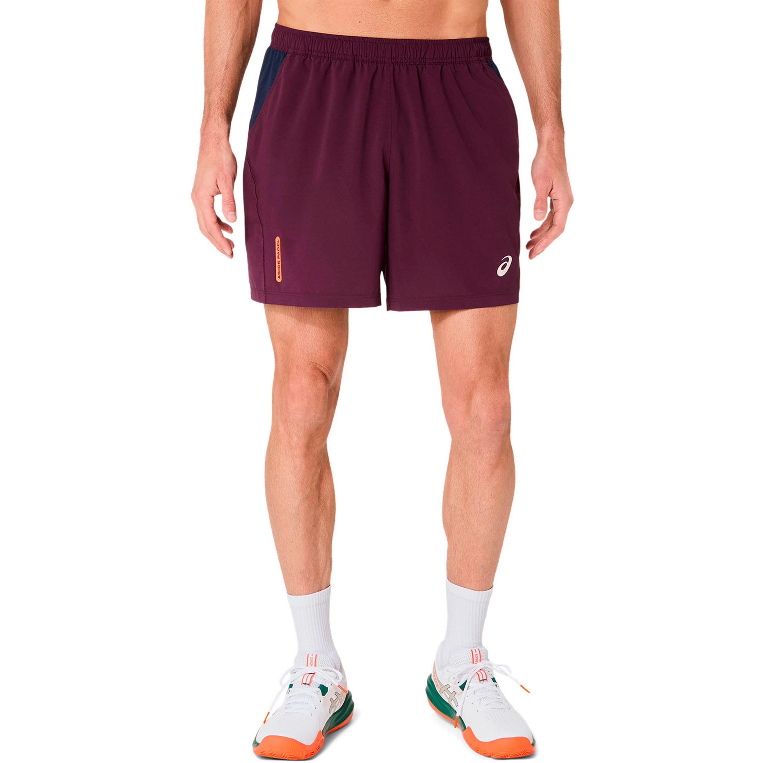 ASICS Court 7in Shorts Herrer - vinrød