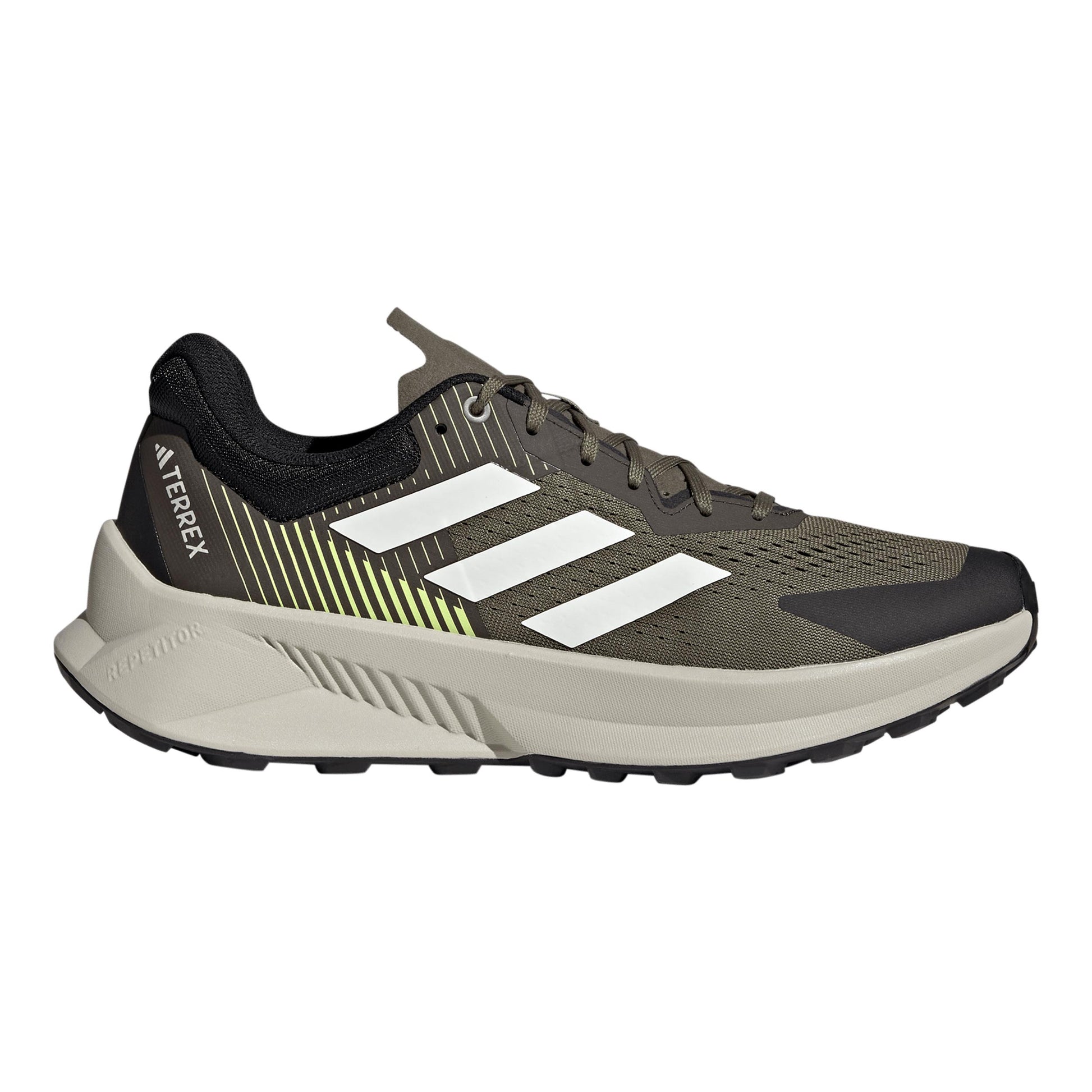 adidas Terrex Soulstride Flow Trailsko Herrer - oliven, hvid