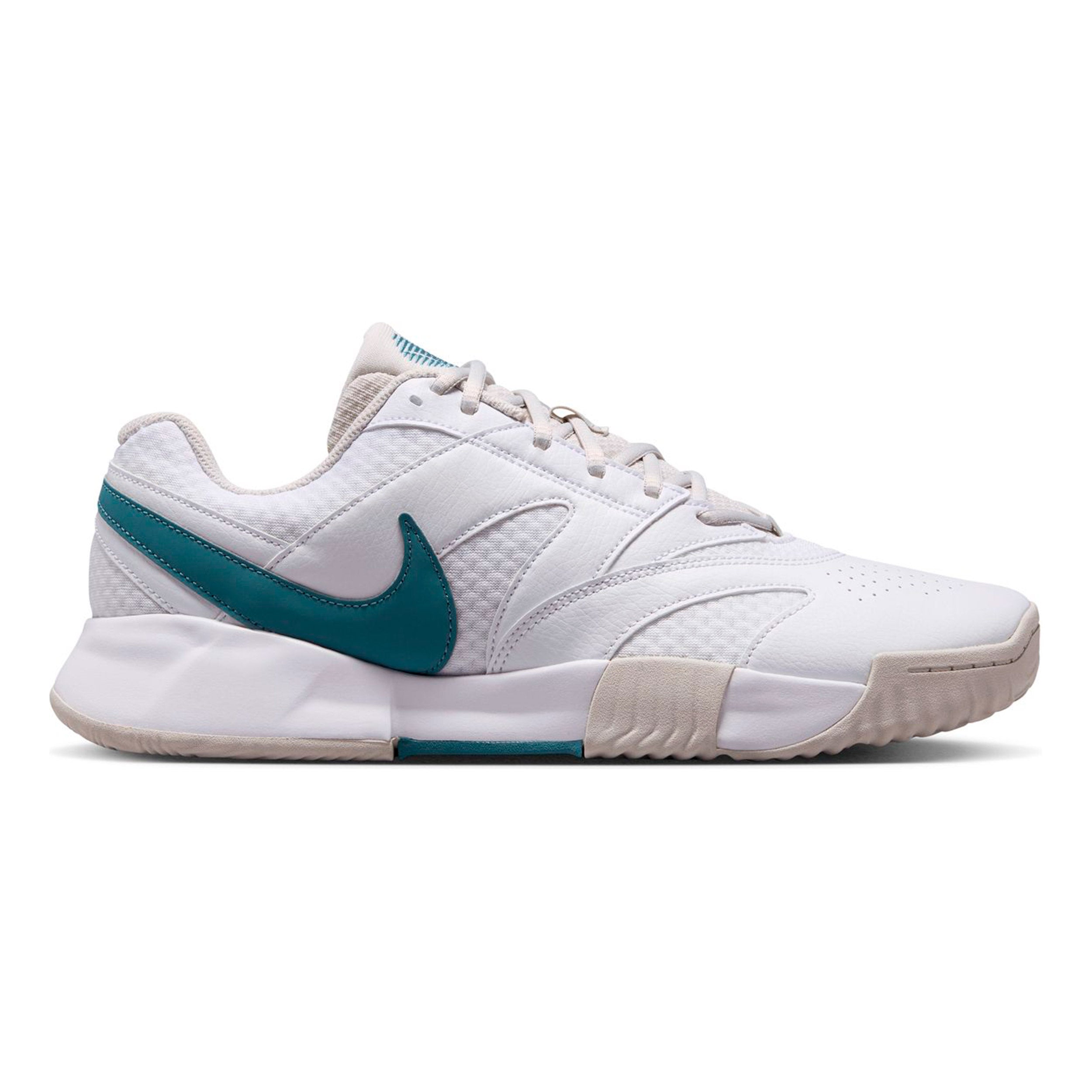 Nike Court Lite 4 Grusbanesko Herrer - hvid, petrol