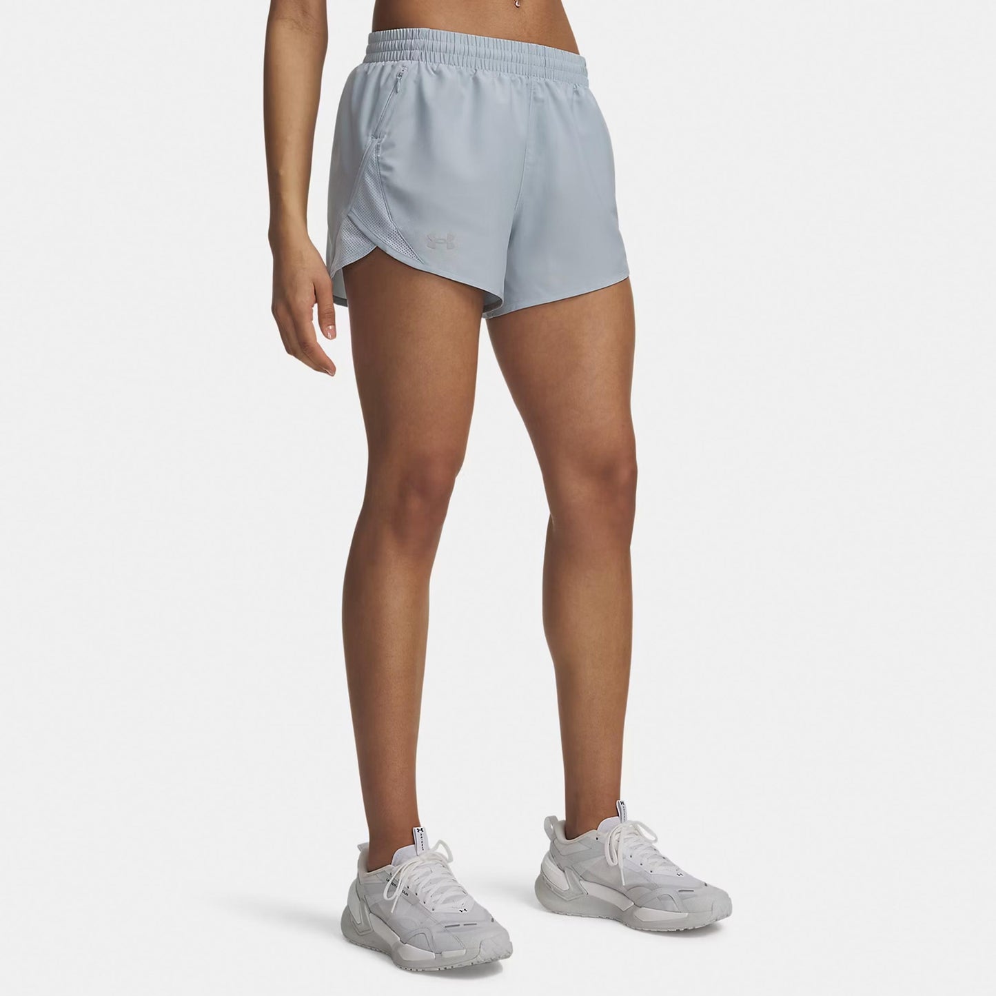Under Armour Fly By 3in  Løbeshorts Damer - blå-grå